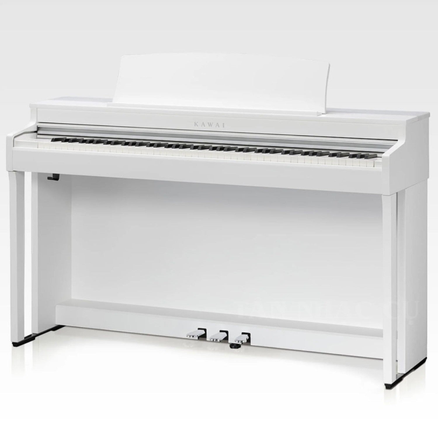 Đàn piano điện Kawai CN301 màu trắng sang trọng tại TÂN NHẠC CỤ, thiết kế dáng tủ hiện đại với 3 pedal.