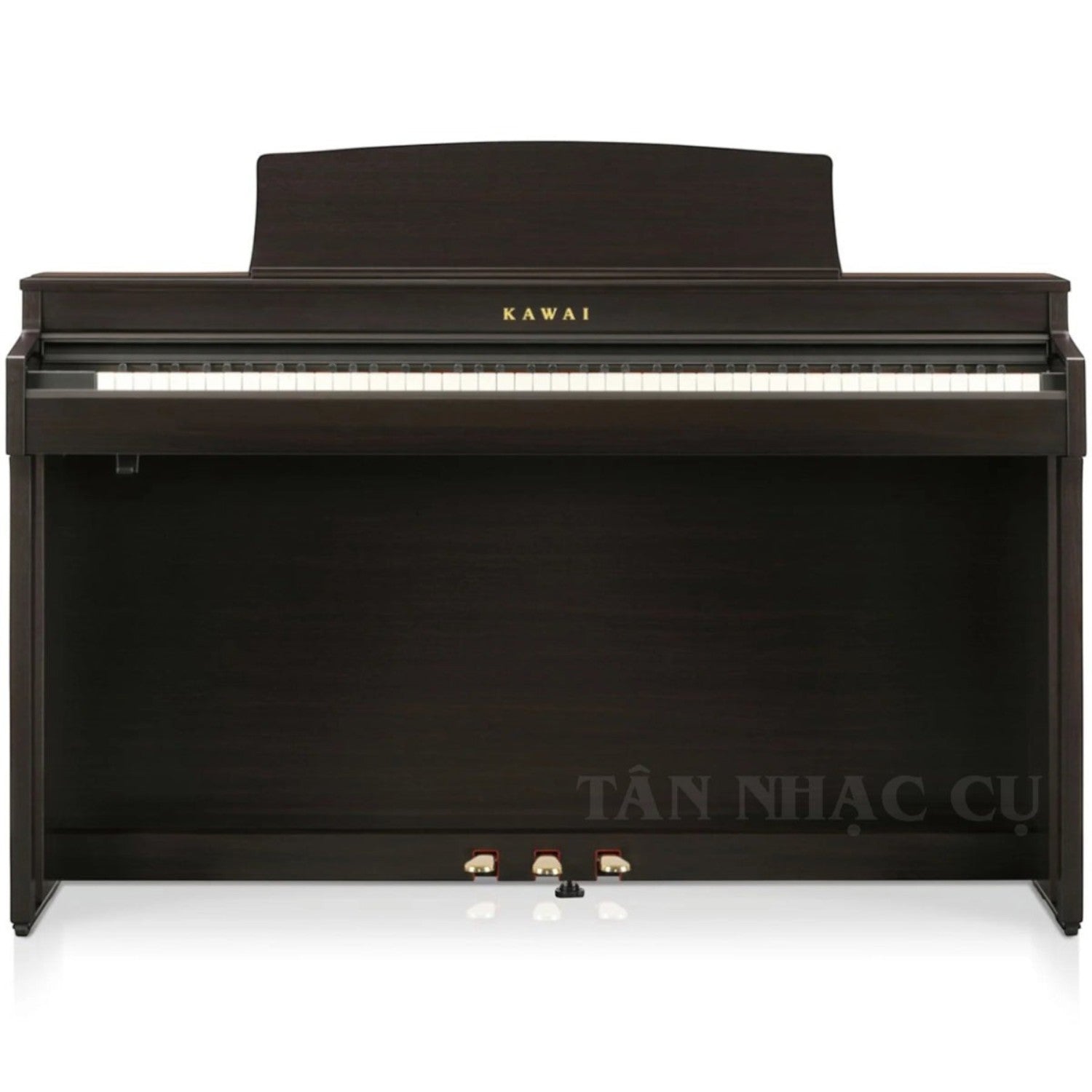 Đàn piano điện Kawai CN301 màu vân gỗ sang trọng tại TÂN NHẠC CỤ, thiết kế dáng tủ hiện đại với 3 pedal.