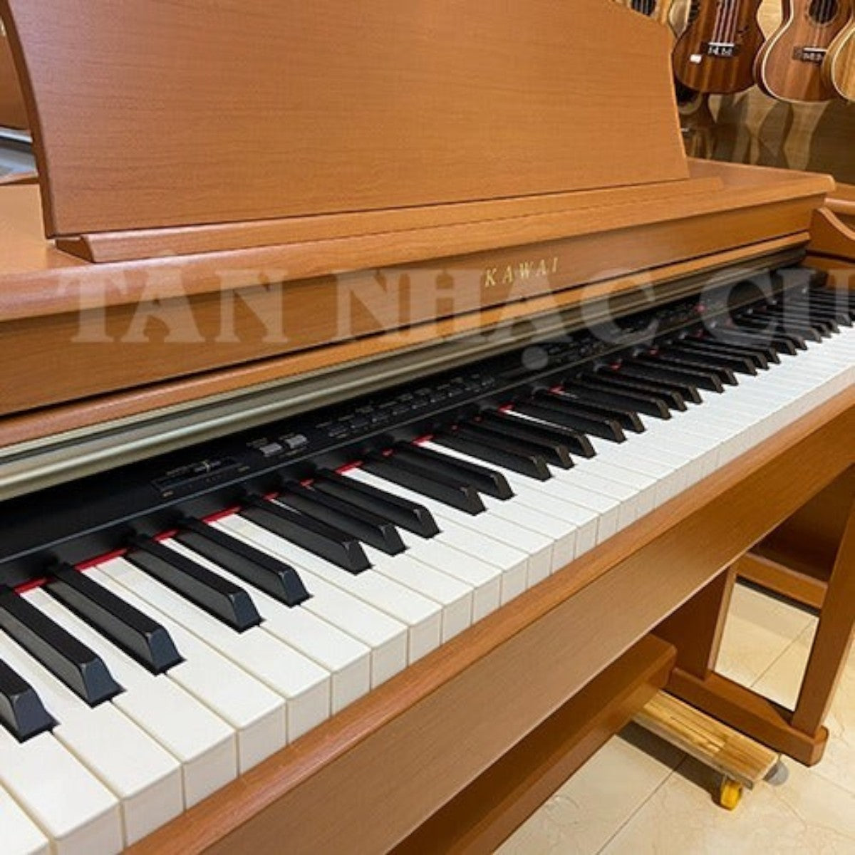 Đàn piano điện TÂN NHẠC CỤ Kawai CN33 dáng tủ màu gỗ sang trọng với bàn phím búa Responsive Hammer cao cấp