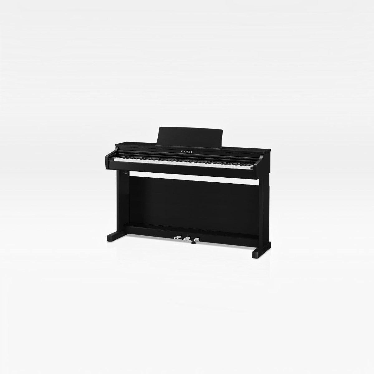 Đàn piano điện Kawai CX202 màu đen satin tại Tân Nhạc Cụ với thiết kế dáng tủ sang trọng và bàn phím búa cơ