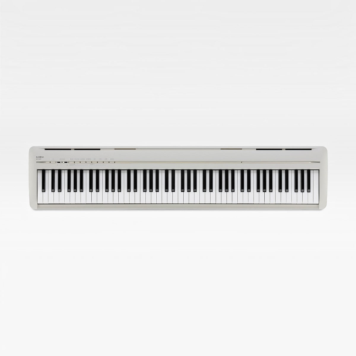 Đàn piano điện Kawai ES120 màu xám nhạt tại Tân Nhạc Cụ với thiết kế 88 phím búa hiện đại và gọn nhẹ
