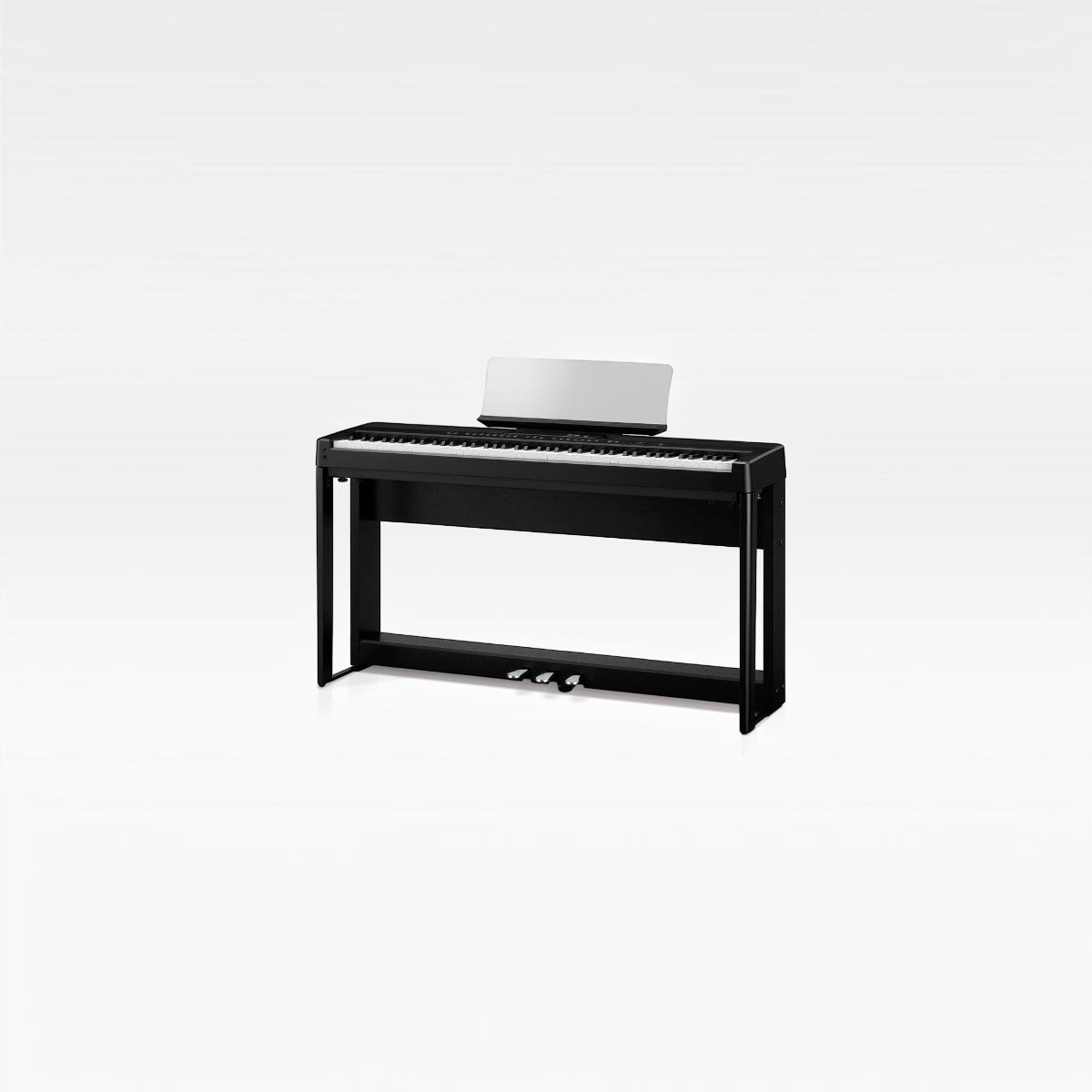 Đàn piano điện Kawai ES520 màu đen tại Tân Nhạc Cụ với thiết kế di động, 88 phím búa và giá nhạc đi kèm