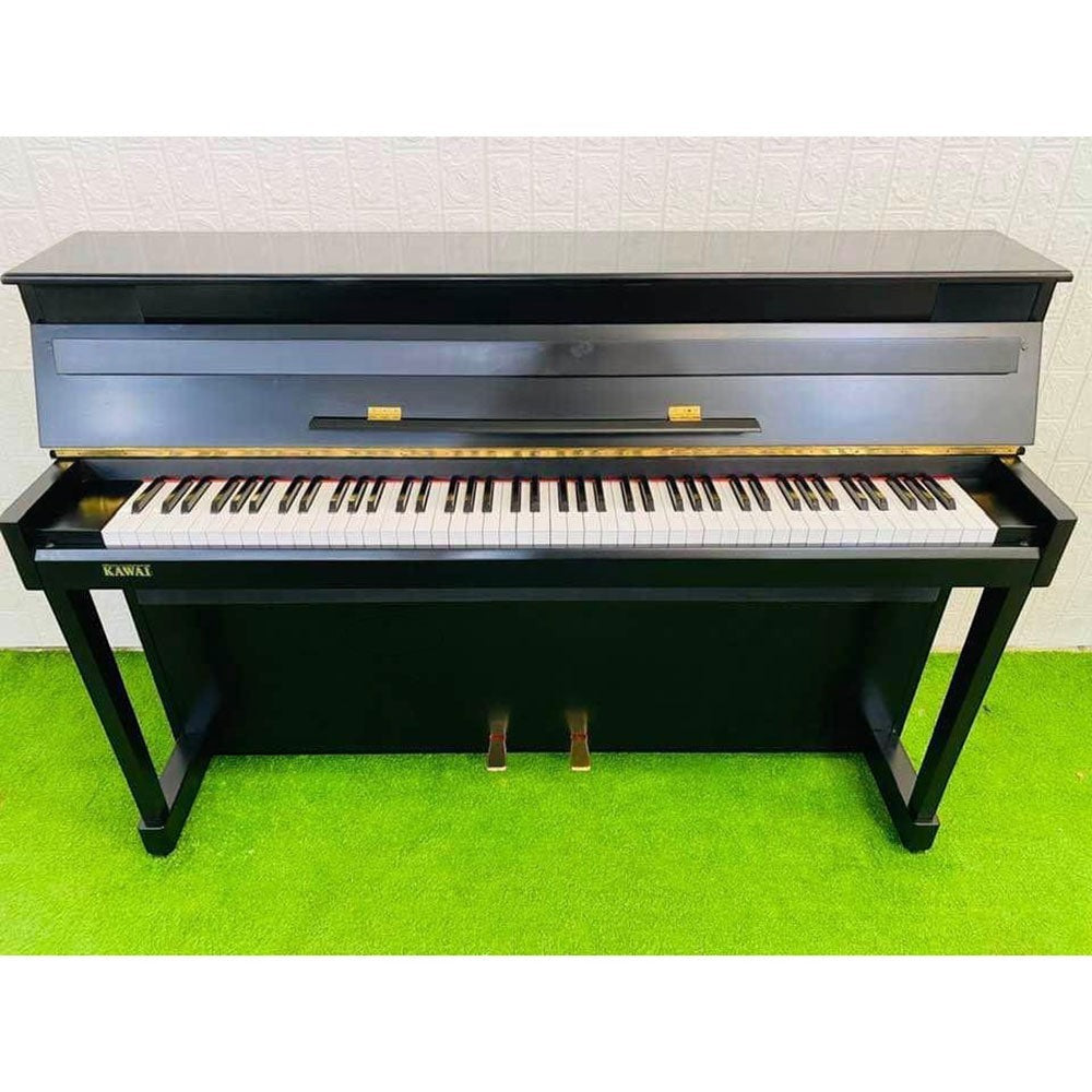 Đàn piano điện giả cơ Kawai HE10 dáng tủ màu đen sang trọng tại Tân Nhạc Cụ với 88 phím gỗ nặng