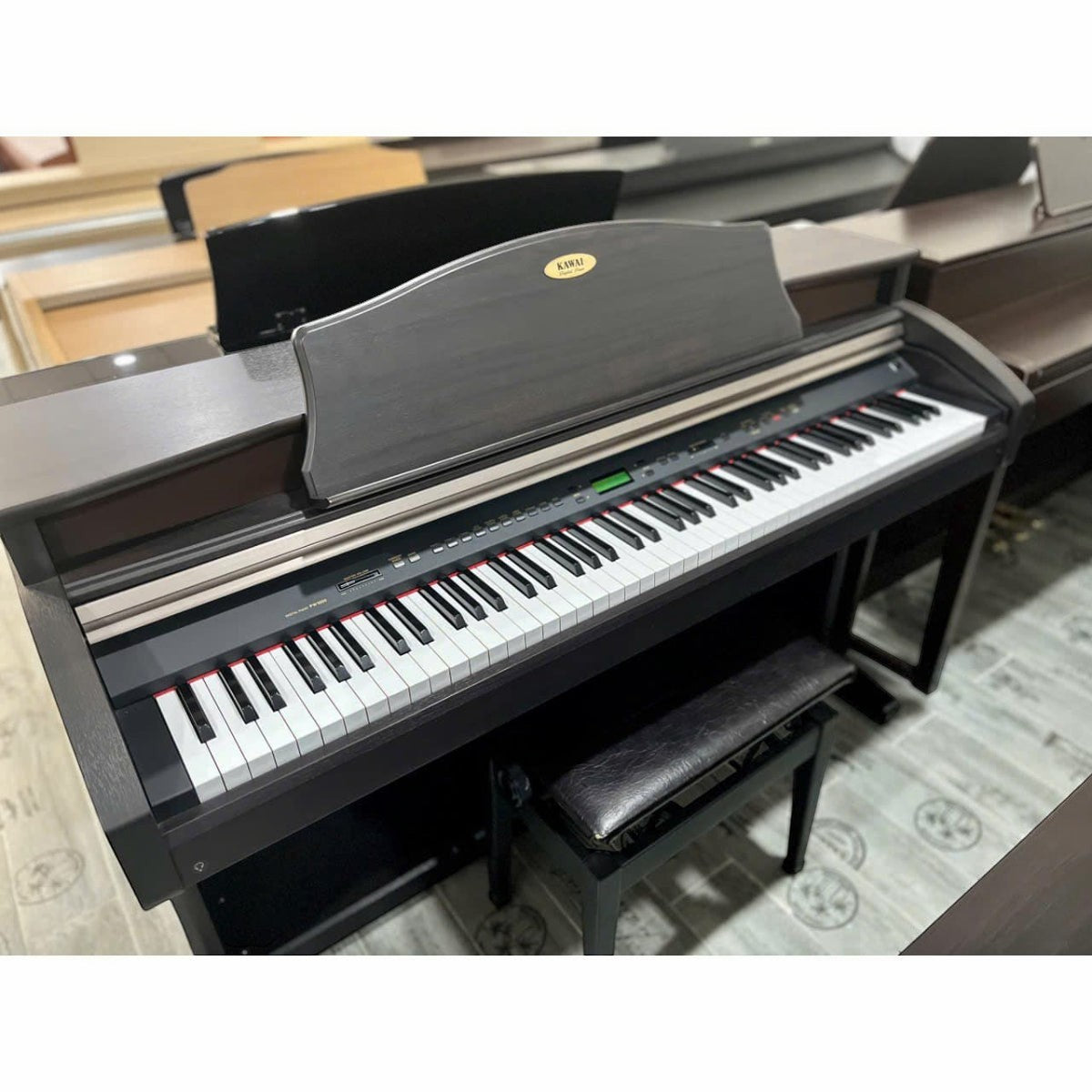 Đàn piano điện Kawai PW1000 dáng tủ màu đen sang trọng với bàn phím gỗ cao cấp tại cửa hàng TÂN NHẠC CỤ