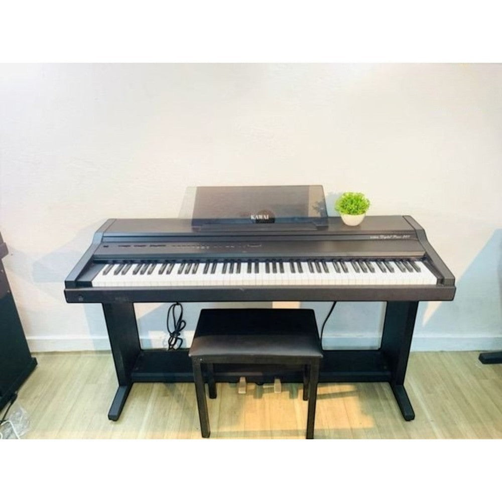 Đàn piano điện Kawai PW360MR màu đen sang trọng với bàn phím gỗ 88 phím tại cửa hàng TÂN NHẠC CỤ