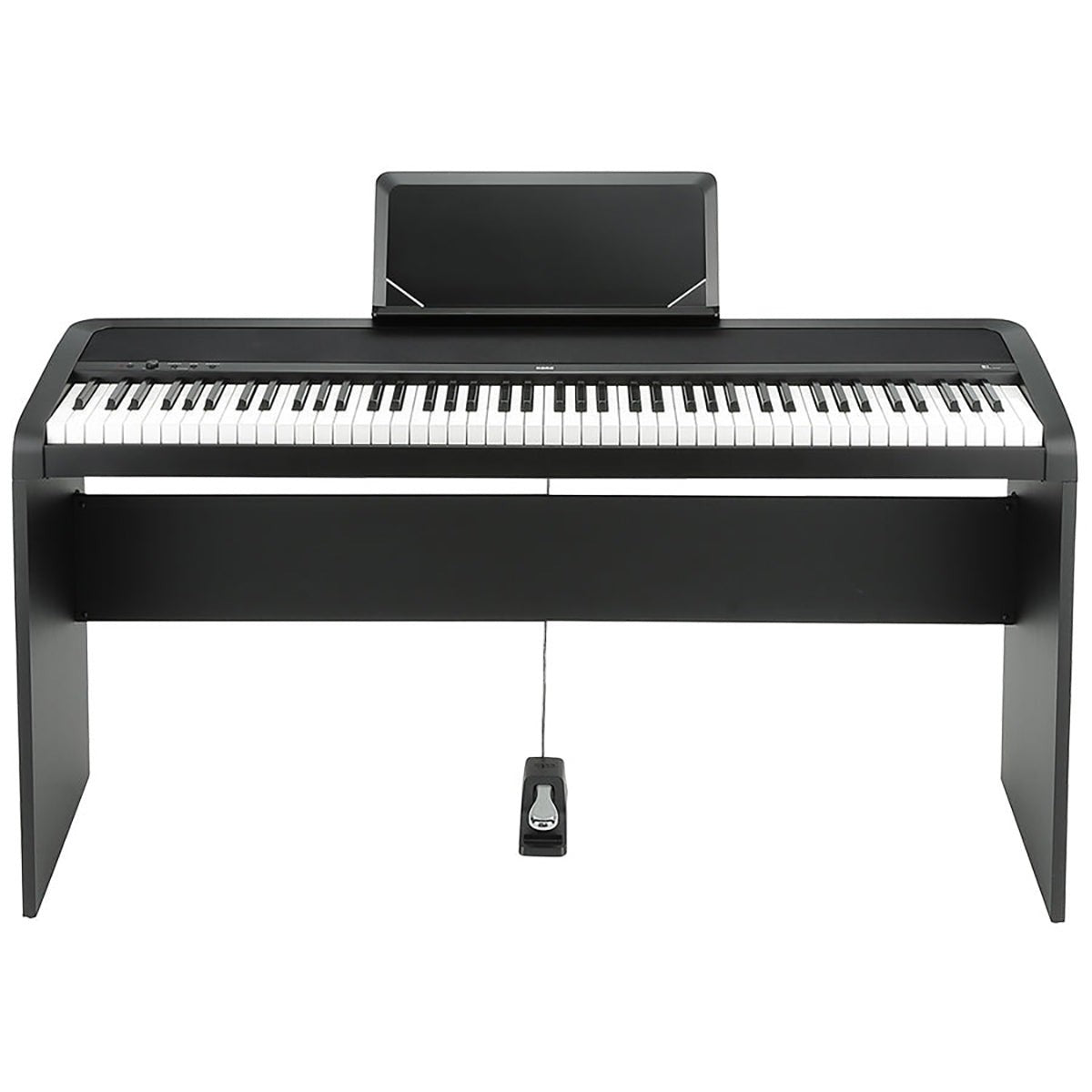 Đàn piano điện Korg B1 màu đen tại TÂN NHẠC CỤ với thiết kế gọn nhẹ, bàn phím búa NH và giá đỡ nhạc tiện lợi