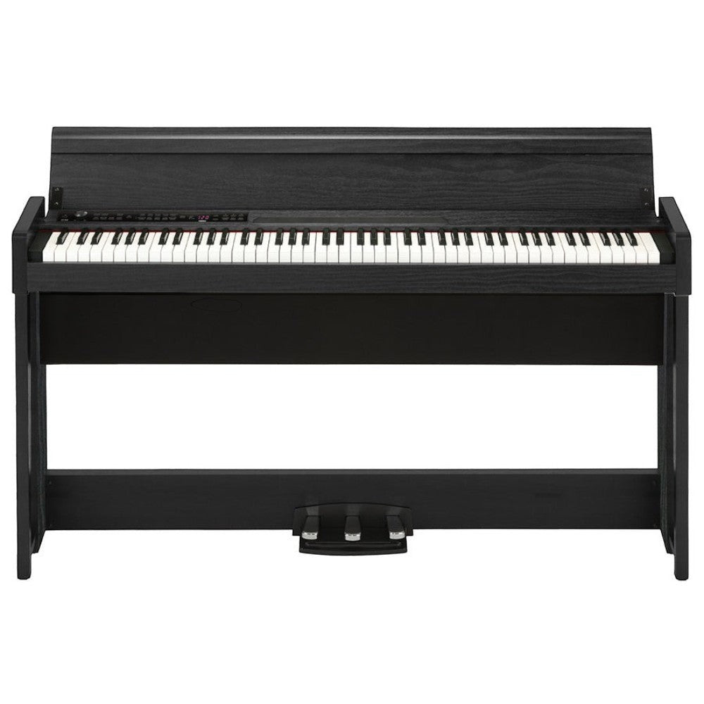 Đàn piano điện Korg C1 Air màu đen tại Tân Nhạc Cụ với thiết kế dáng tủ thanh mảnh và bàn phím RH3 cao cấp