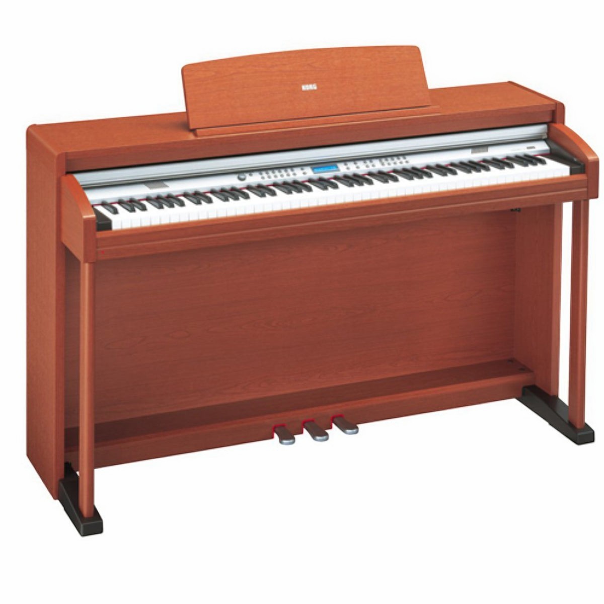 Đàn piano điện dáng tủ Korg C520 màu gỗ sang trọng với bàn phím búa RH3 cao cấp tại TÂN NHẠC CỤ