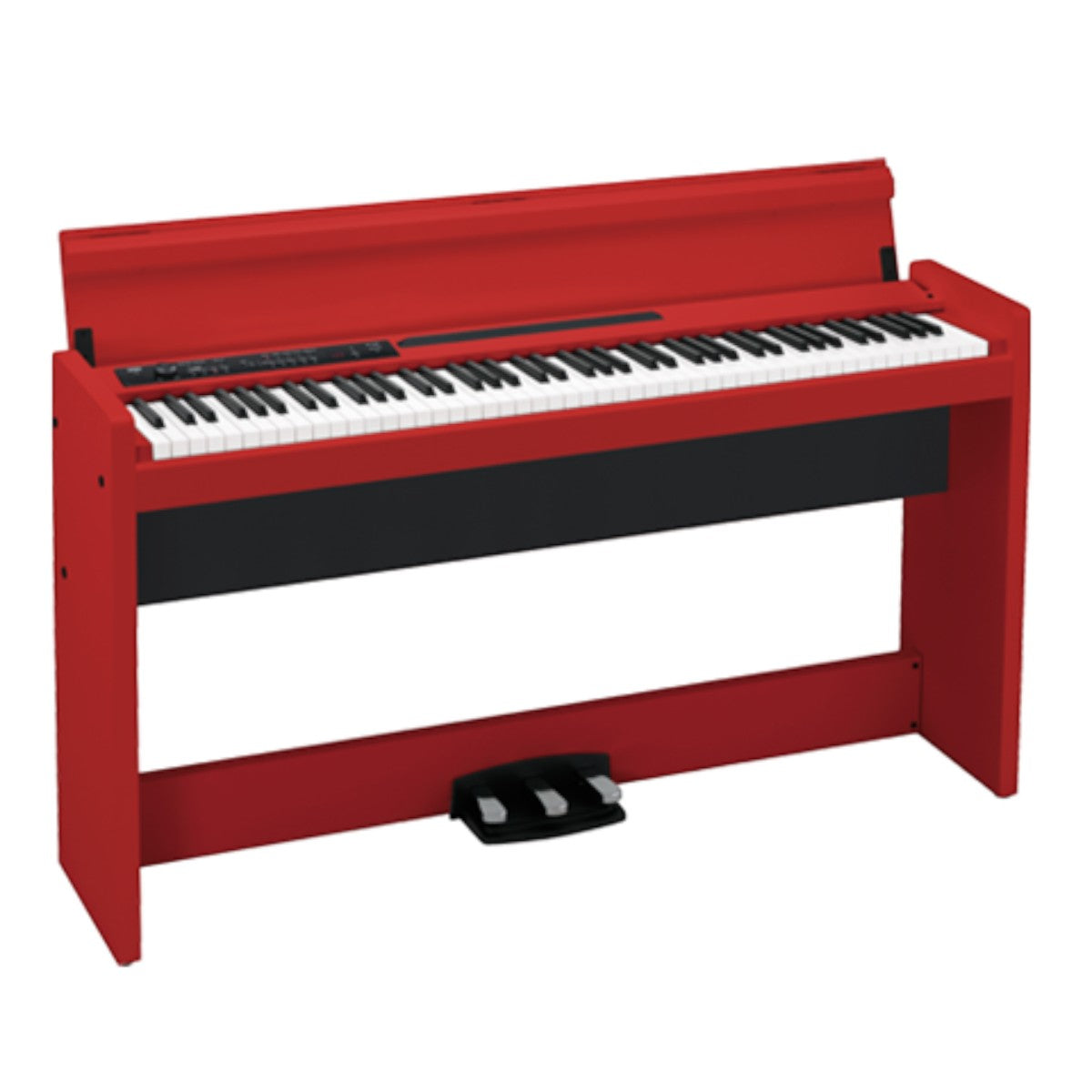 Đàn piano điện Korg LP380 màu đỏ thiết kế dáng tủ slim sang trọng tại Tân Nhạc Cụ với bàn phím búa RH3 cao cấp