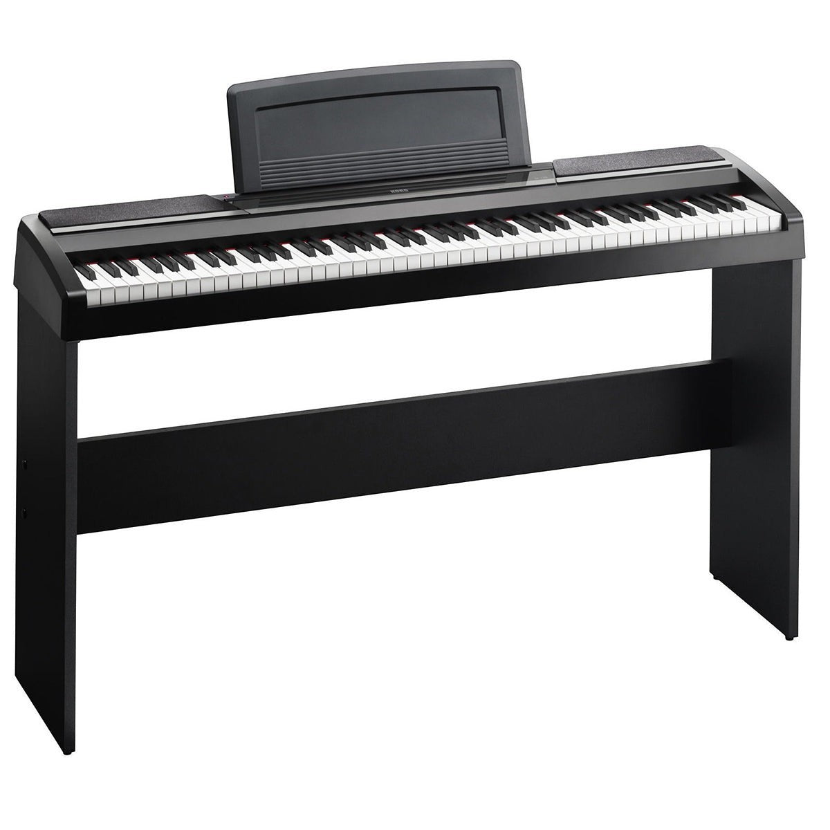 Đàn piano điện Korg SP170 màu đen thiết kế tối giản với bàn phím búa NH và loa tích hợp tại TÂN NHẠC CỤ