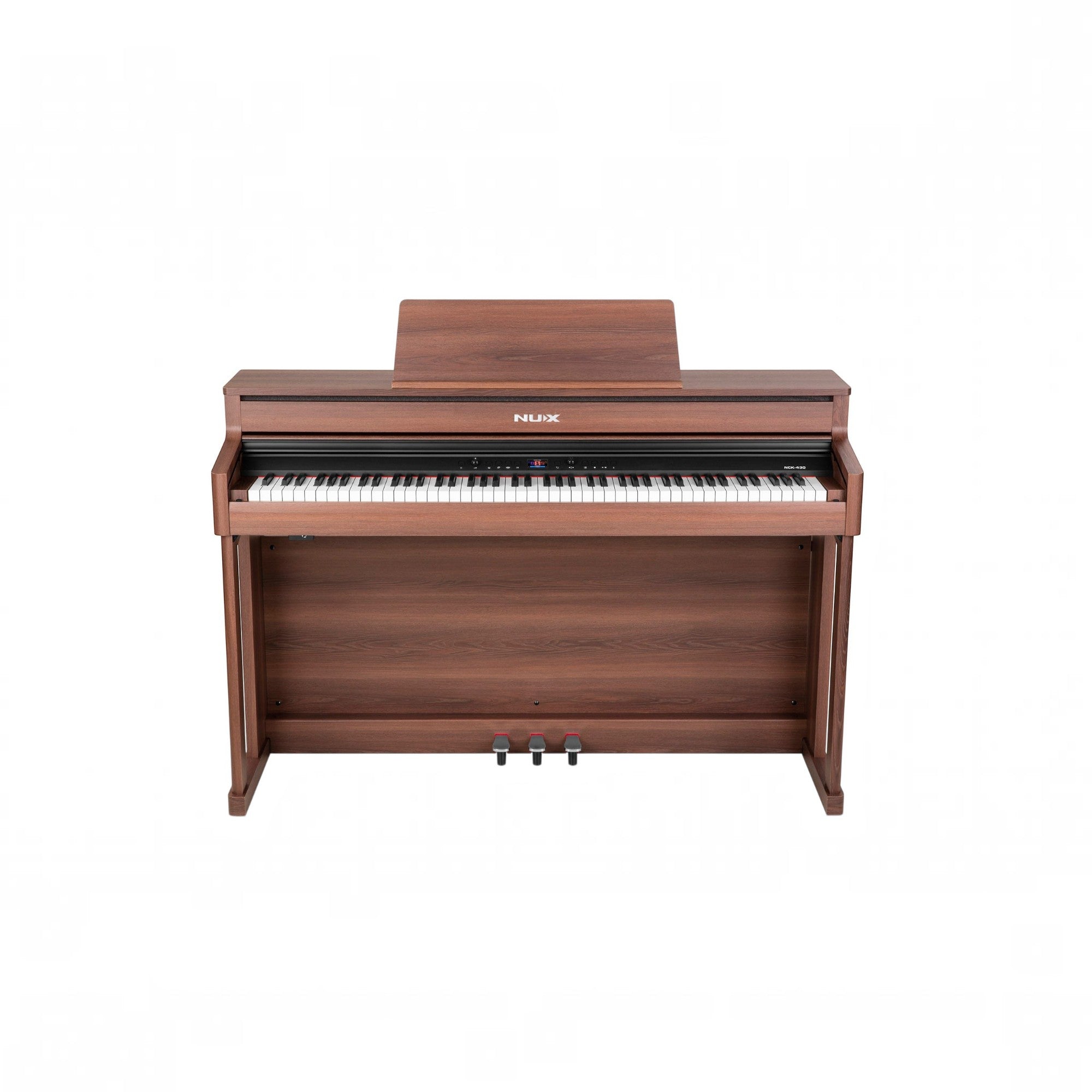 Đàn piano điện Nux NCK430 màu gỗ sang trọng với thiết kế hiện đại, bàn phím hammer-action tại TÂN NHẠC CỤ