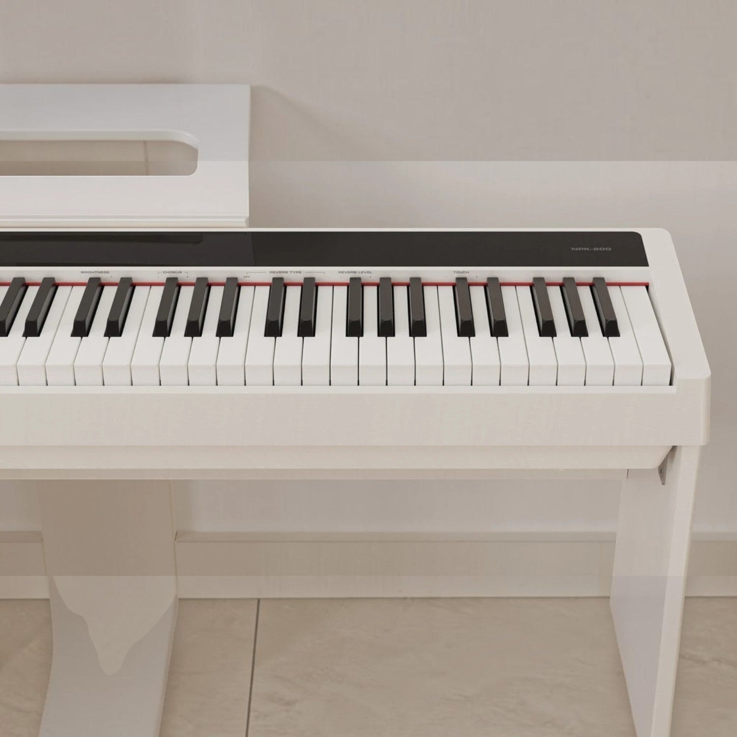 Đàn piano điện TÂN NHẠC CỤ Nux NPK200 màu trắng với bàn phím WKJ-03 cảm giác chân thực và thiết kế hiện đại