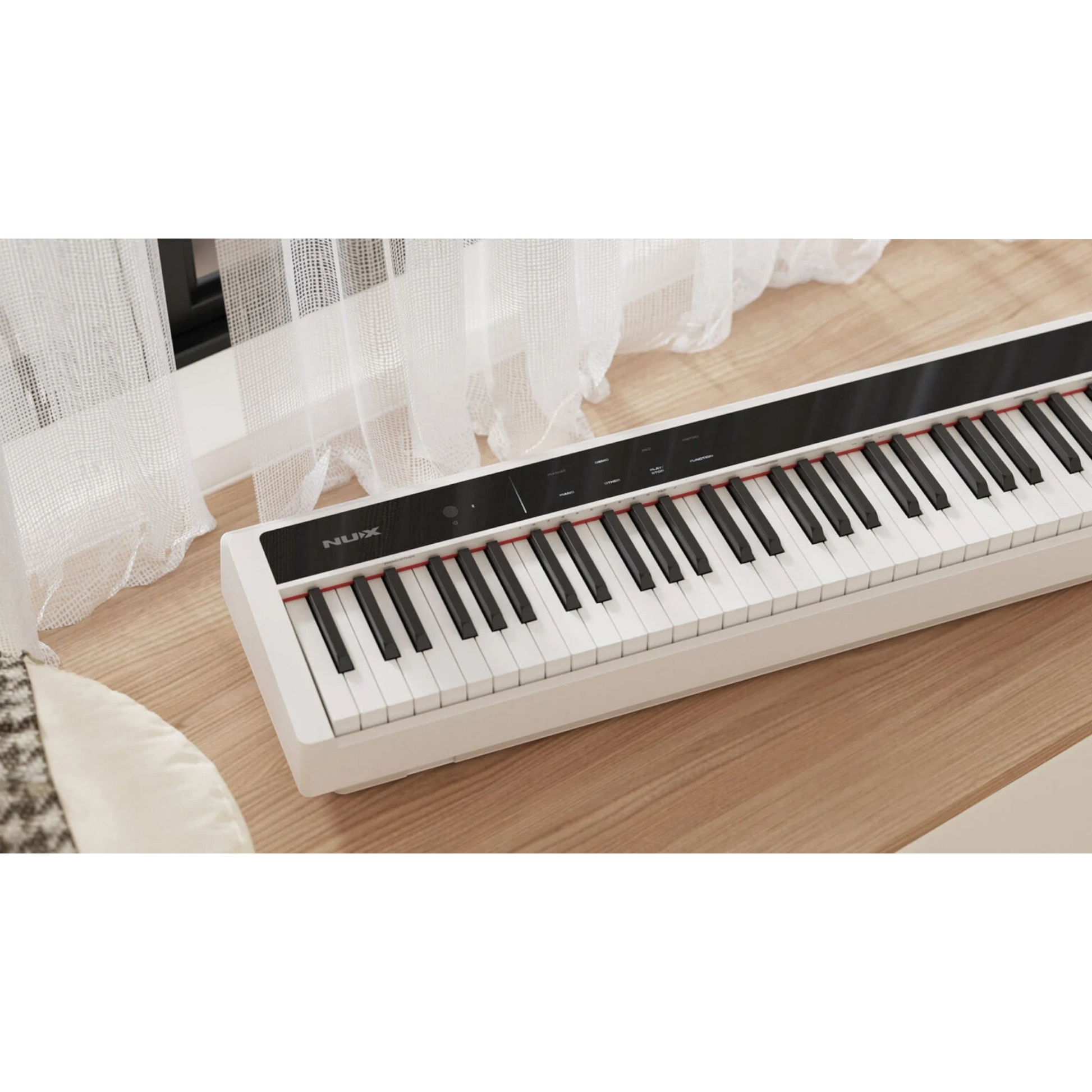Đàn piano điện Nux NPK200 màu trắng hiện đại với bàn phím WKJ-03 tại cửa hàng TÂN NHẠC CỤ