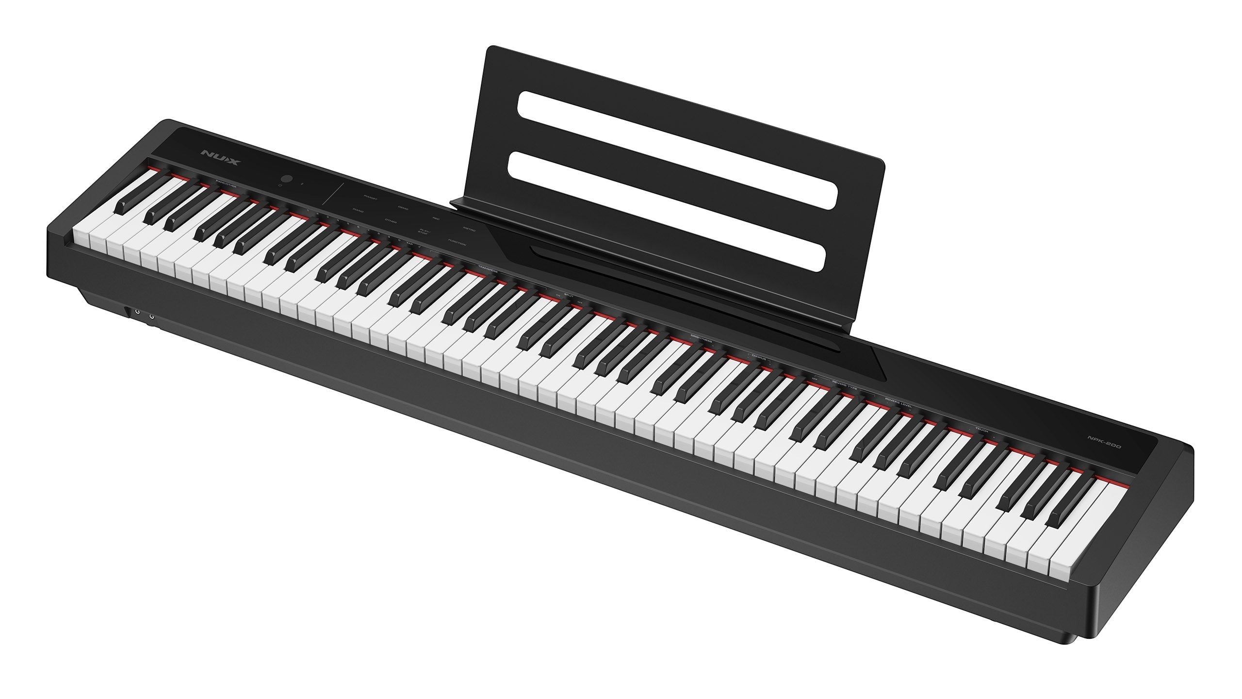 Đàn piano điện TÂN NHẠC CỤ Nux NPK200 màu đen thiết kế hiện đại với bàn phím 88 phím cảm ứng chân thực