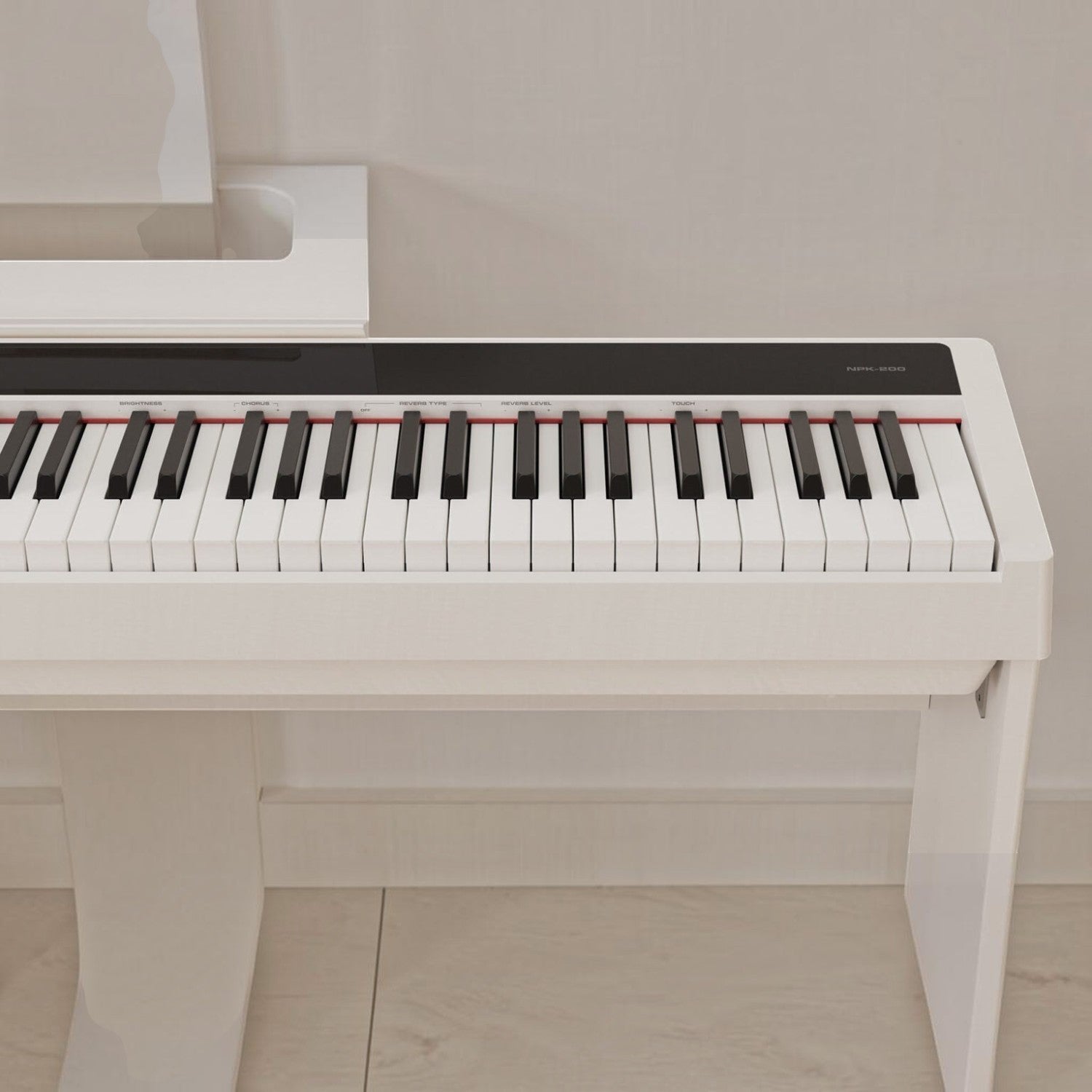 Đàn piano điện TÂN NHẠC CỤ Nux NPK200 màu trắng với bàn phím WKJ-03 cảm giác chân thực và thiết kế hiện đại
