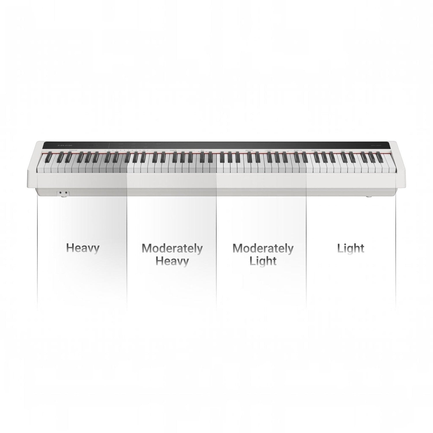 Đàn piano điện TÂN NHẠC CỤ Nux NPK200 màu trắng với bàn phím WKJ-03 mô phỏng độ nặng nhẹ của phím đàn grand piano