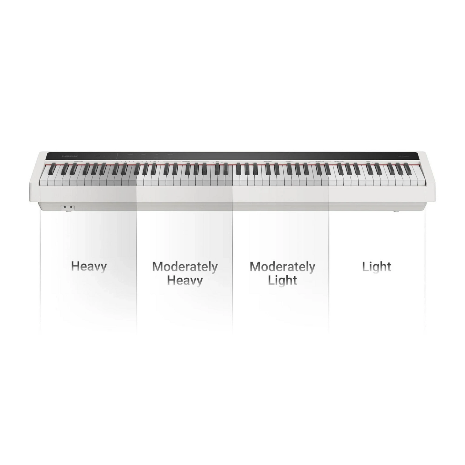 Đàn piano điện TÂN NHẠC CỤ Nux NPK200 màu trắng với bàn phím WKJ-03 mô phỏng độ nặng phím từ nặng đến nhẹ