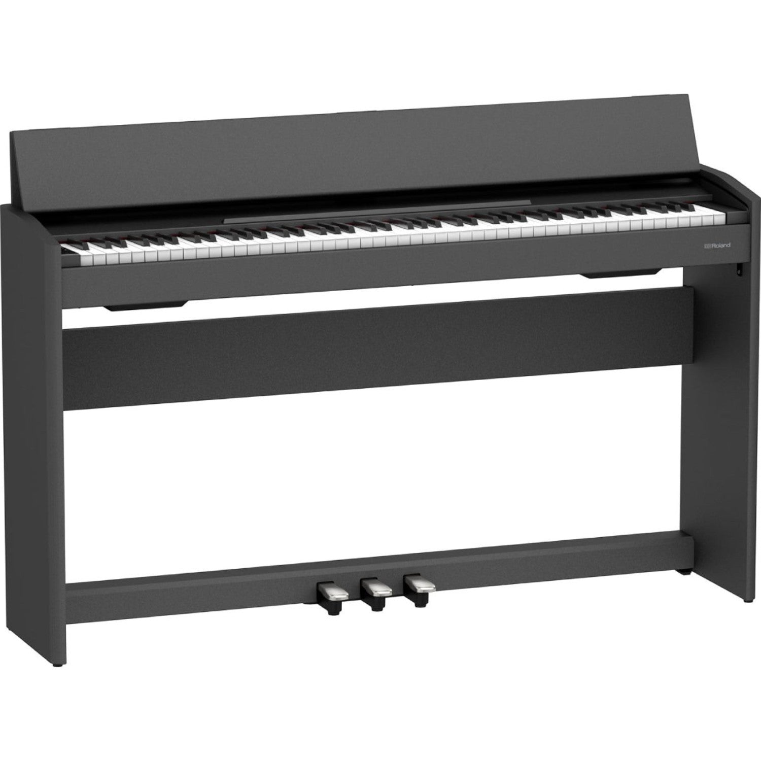 Đàn piano điện Roland F107 màu đen thiết kế dáng phẳng hiện đại, nhỏ gọn, có 88 phím búa tại TÂN NHẠC CỤ