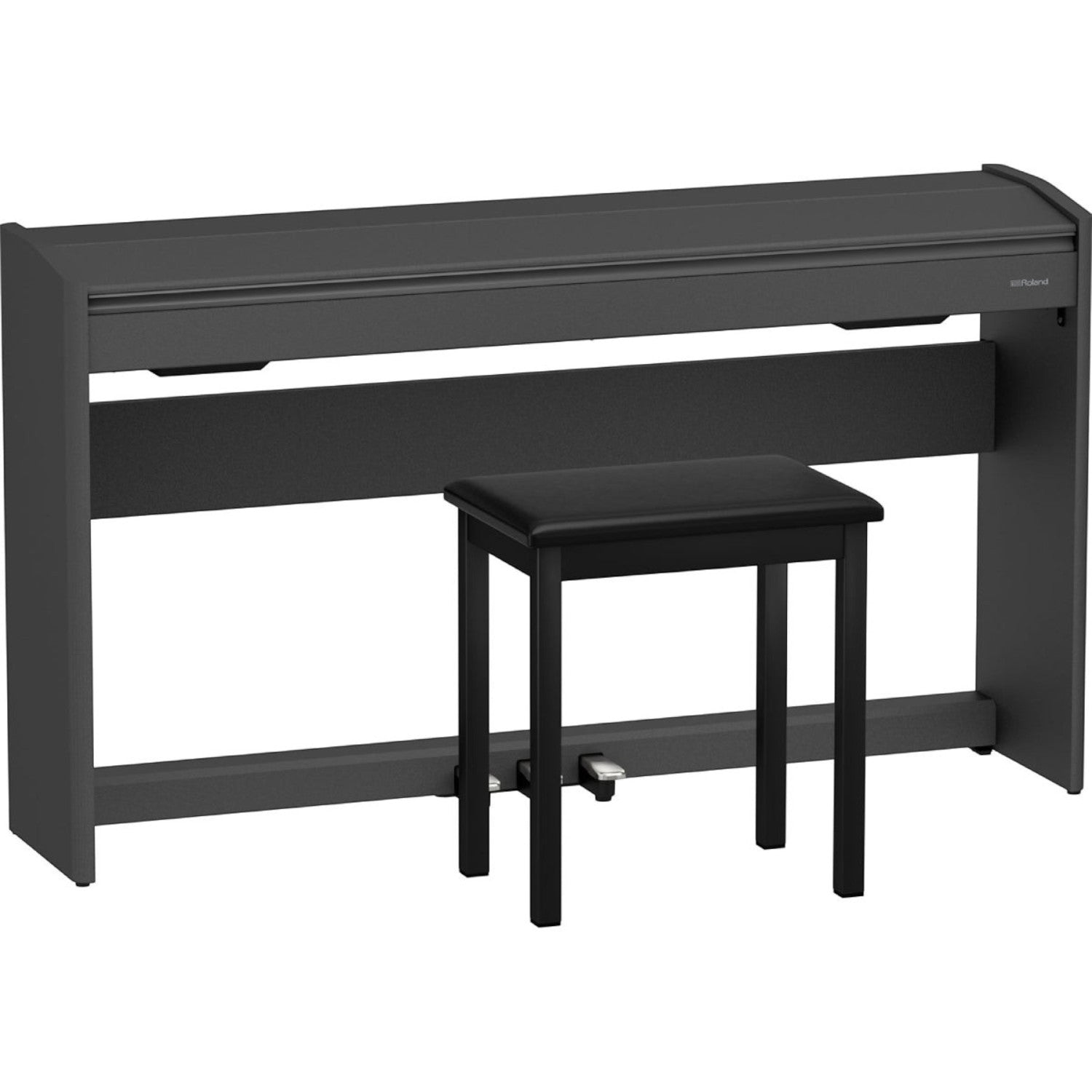 Đàn piano điện Roland F107 màu đen dáng phẳng hiện đại, thiết kế nhỏ gọn tại Tân Nhạc Cụ