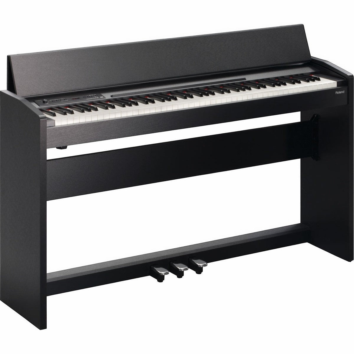 Đàn piano điện Roland F120 màu đen thiết kế dáng tủ gọn gàng, hiện đại tại cửa hàng TÂN NHẠC CỤ