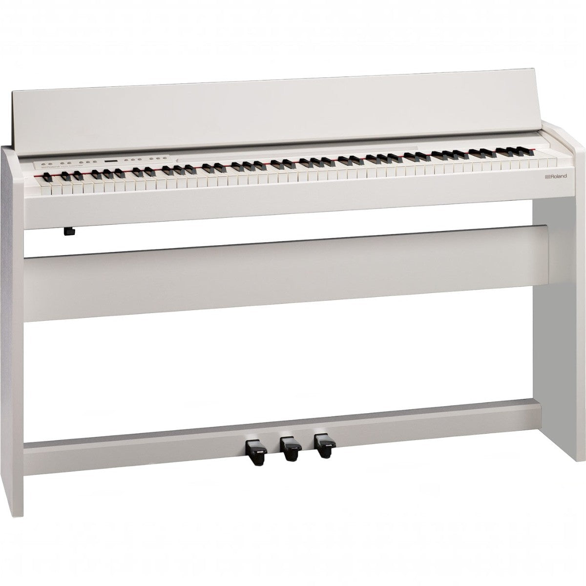 Đàn piano điện Roland F140 màu trắng thiết kế nhỏ gọn, hiện đại tại TÂN NHẠC CỤ, phù hợp cho căn hộ.