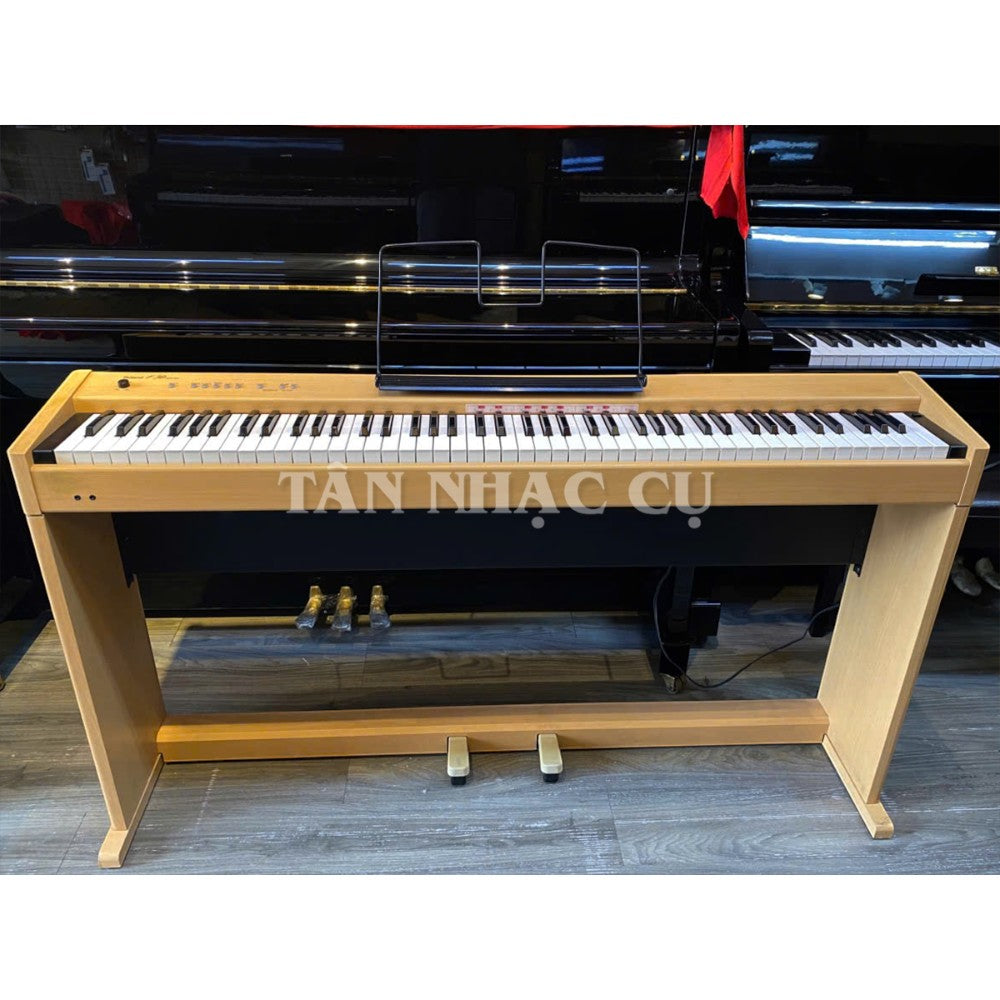 Đàn piano điện Roland F-30 màu gỗ tự nhiên với thiết kế gọn gàng, 88 phím tại TÂN NHẠC CỤ