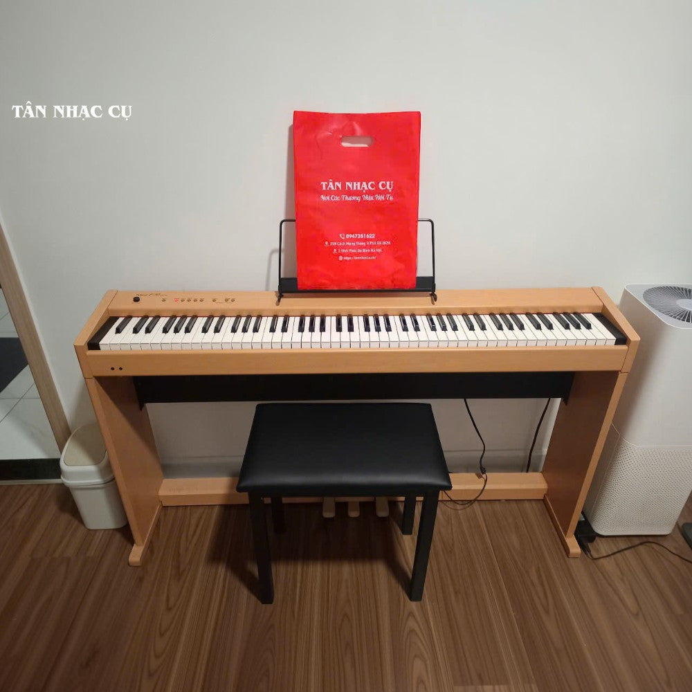 Đàn piano điện Roland F-30 màu gỗ tự nhiên với 88 phím tại cửa hàng TÂN NHẠC CỤ