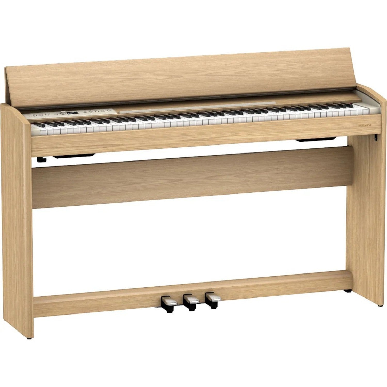 Đàn piano điện Roland F701 màu gỗ sồi hiện đại, thiết kế dáng phẳng tinh tế tại TÂN NHẠC CỤ