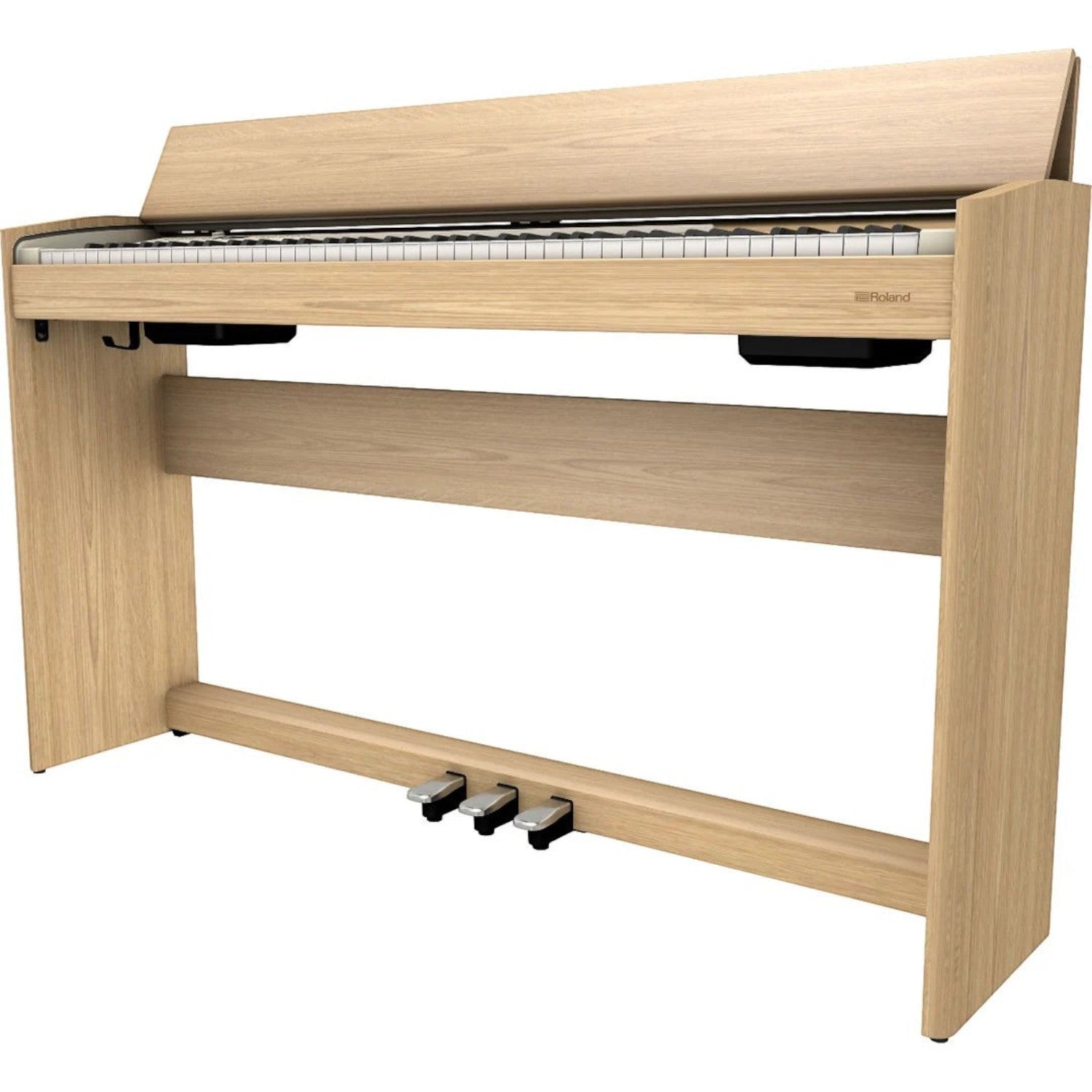 Đàn piano điện Roland F701 màu gỗ sồi hiện đại, thiết kế dáng phẳng tinh tế tại TÂN NHẠC CỤ