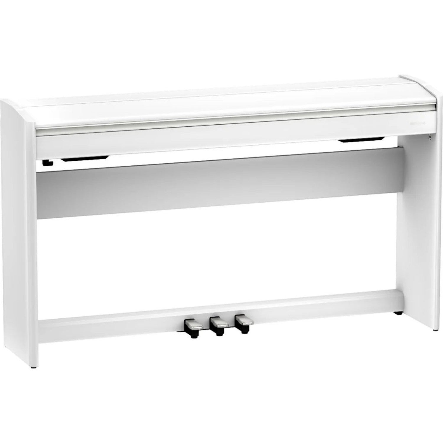 Đàn piano điện Roland F701 màu trắng hiện đại, hàng trưng bày tại Tân Nhạc Cụ với thiết kế dáng phẳng tinh tế.