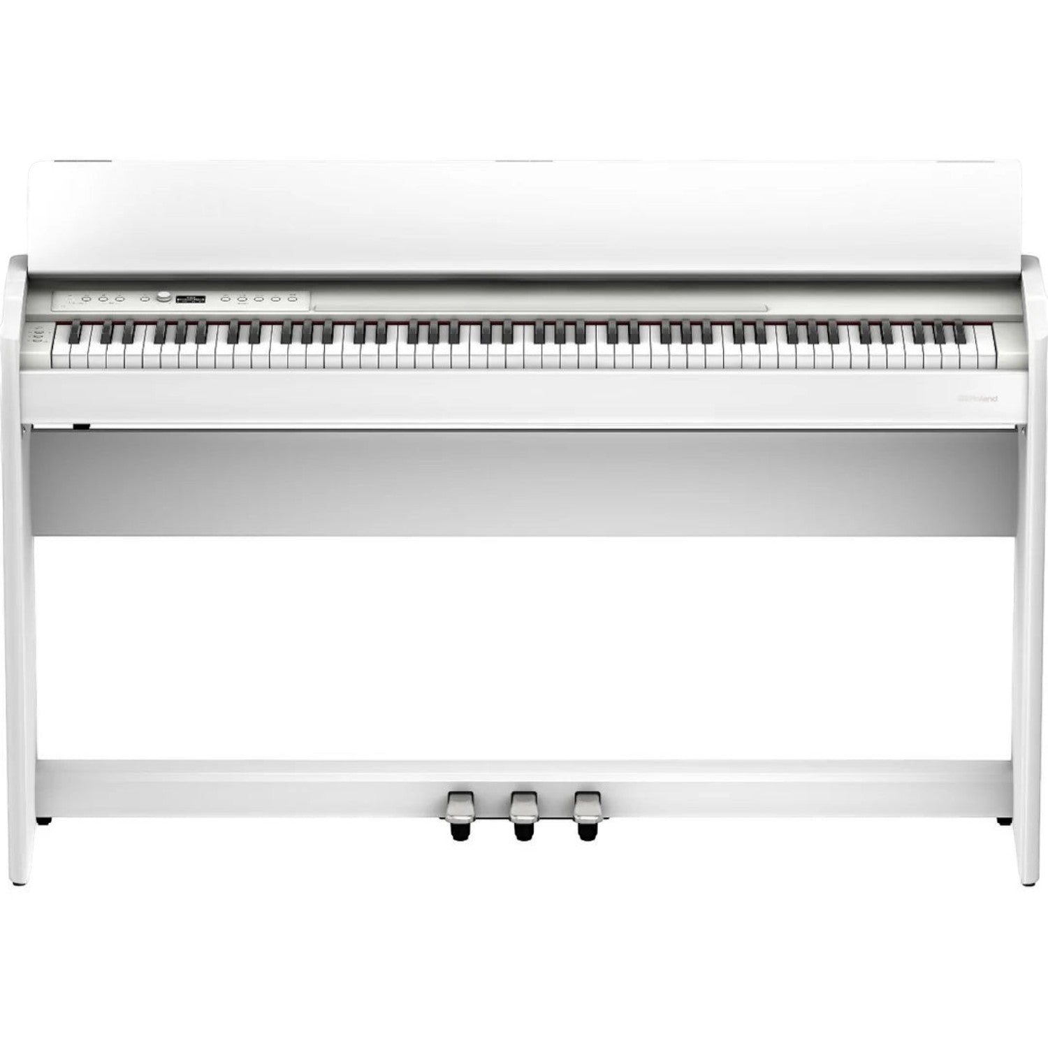 Đàn piano điện Roland F701 màu trắng tại Tân Nhạc Cụ, thiết kế hiện đại, bàn phím PHA-4 Standard, hàng trưng bày.