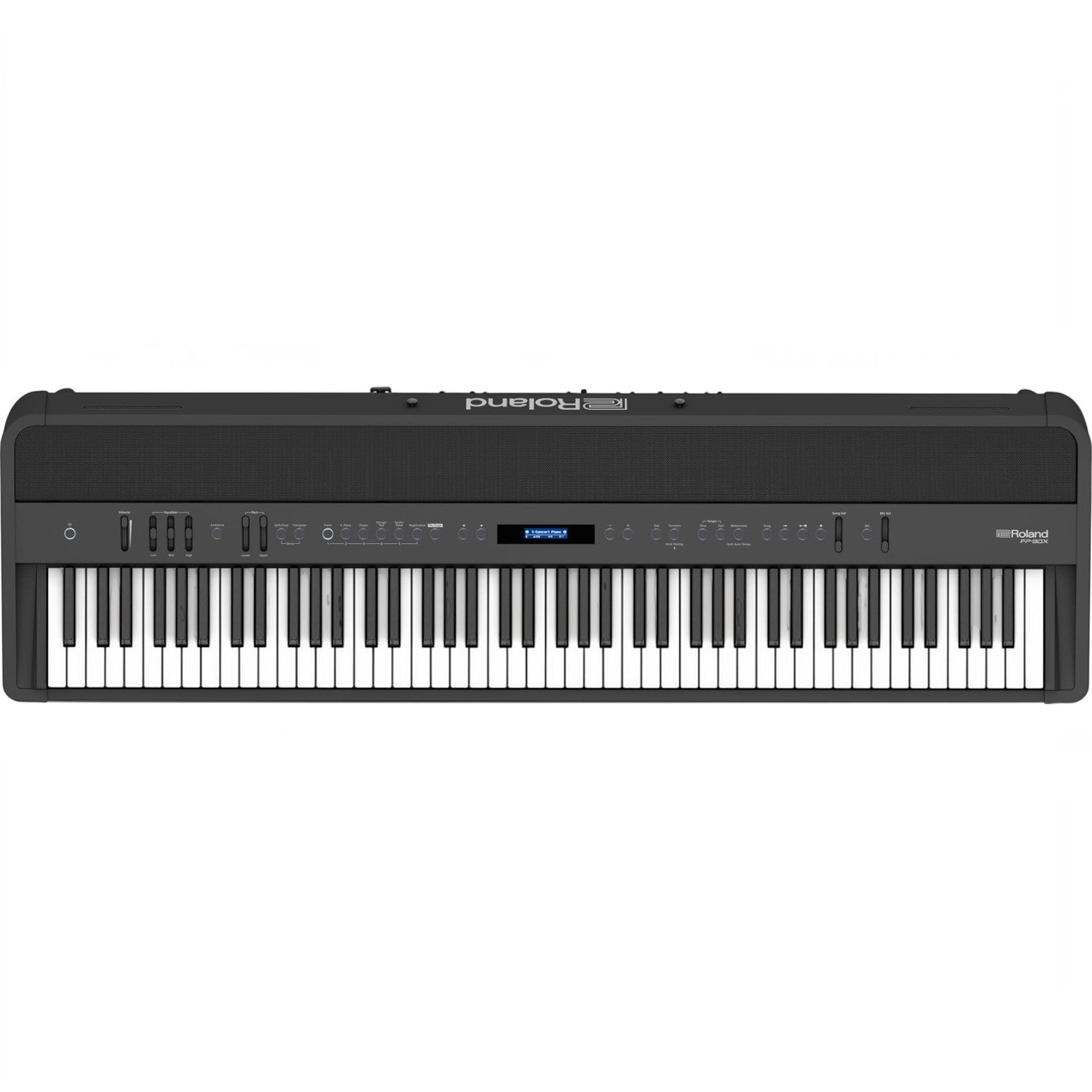 Đàn piano điện Roland FP-90X màu đen tại TÂN NHẠC CỤ với bàn phím lai gỗ PHA-50 và thiết kế hiện đại