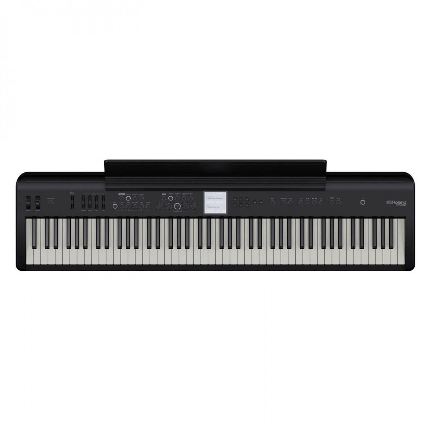 Đàn piano điện Roland FP-E50 màu đen với 88 phím búa PHA-4, thiết kế hiện đại tại TÂN NHẠC CỤ