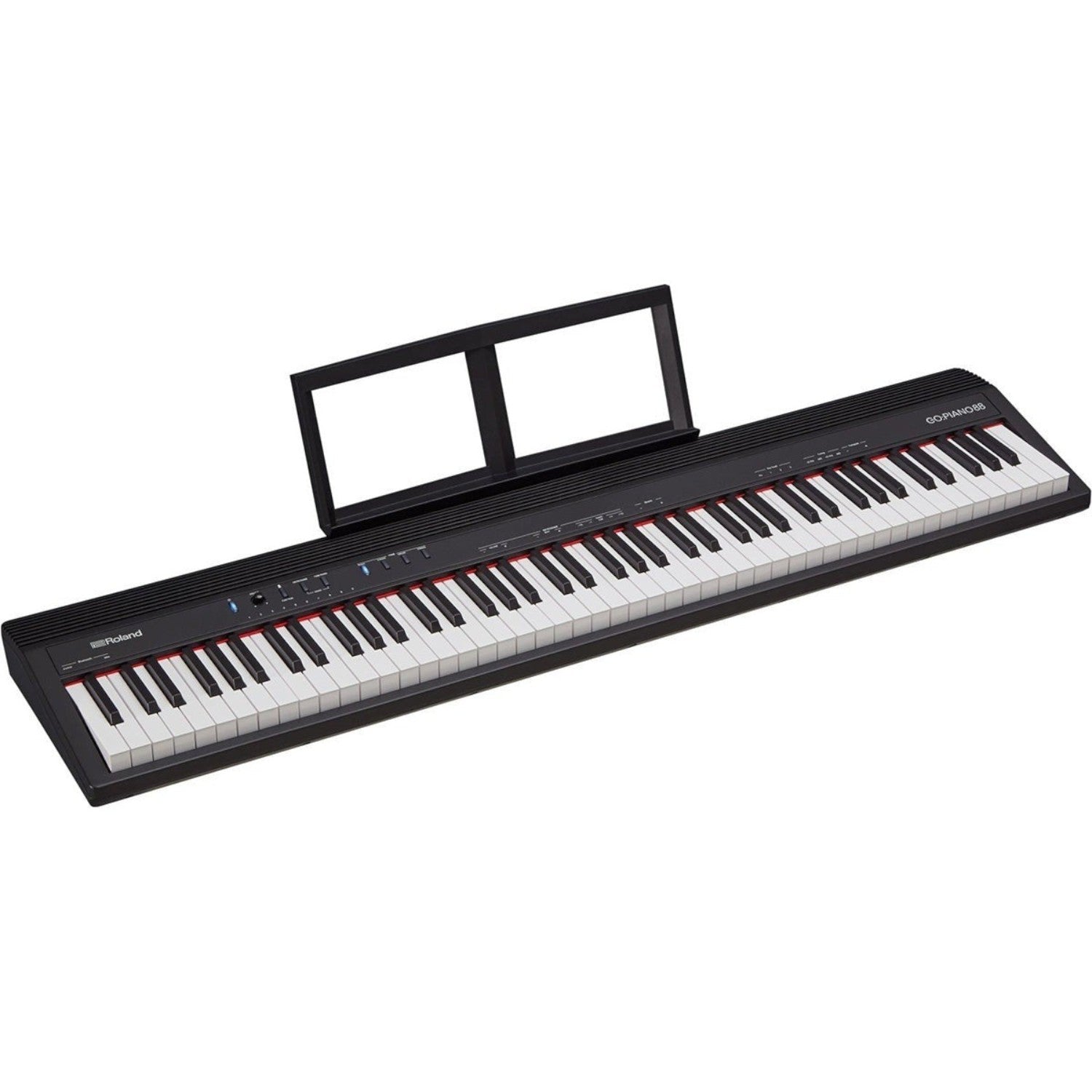 Đàn piano điện Roland GO88 màu đen với 88 phím full-size tại TÂN NHẠC CỤ, thiết kế gọn nhẹ cho người mới bắt đầu.