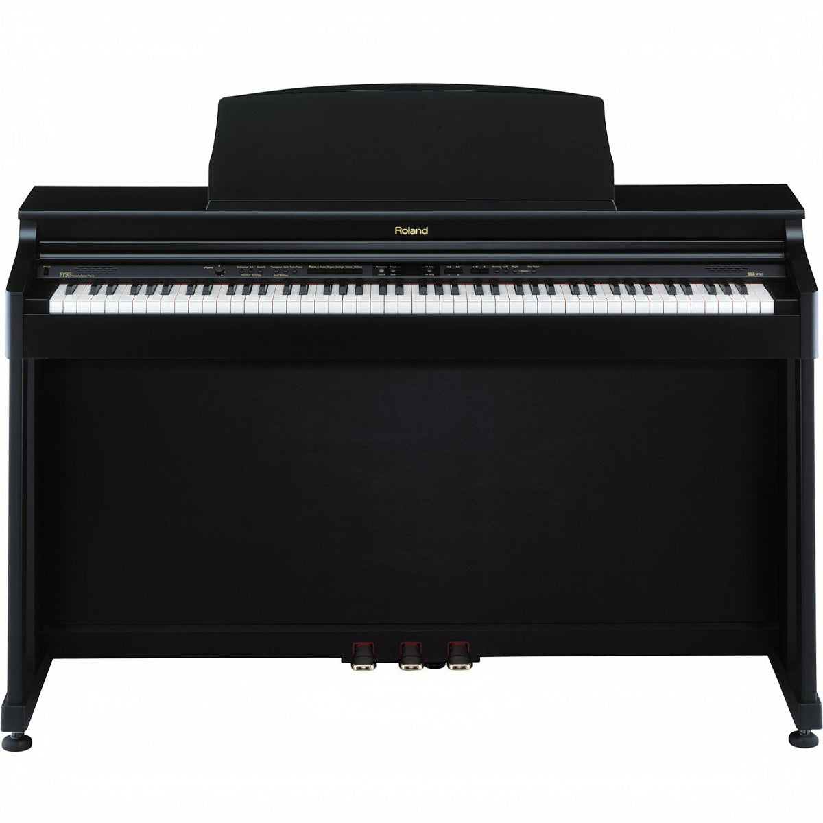 Đàn piano điện Roland HP-203 dáng tủ màu đen sang trọng tại Tân Nhạc Cụ, bàn phím PHA II có escapement