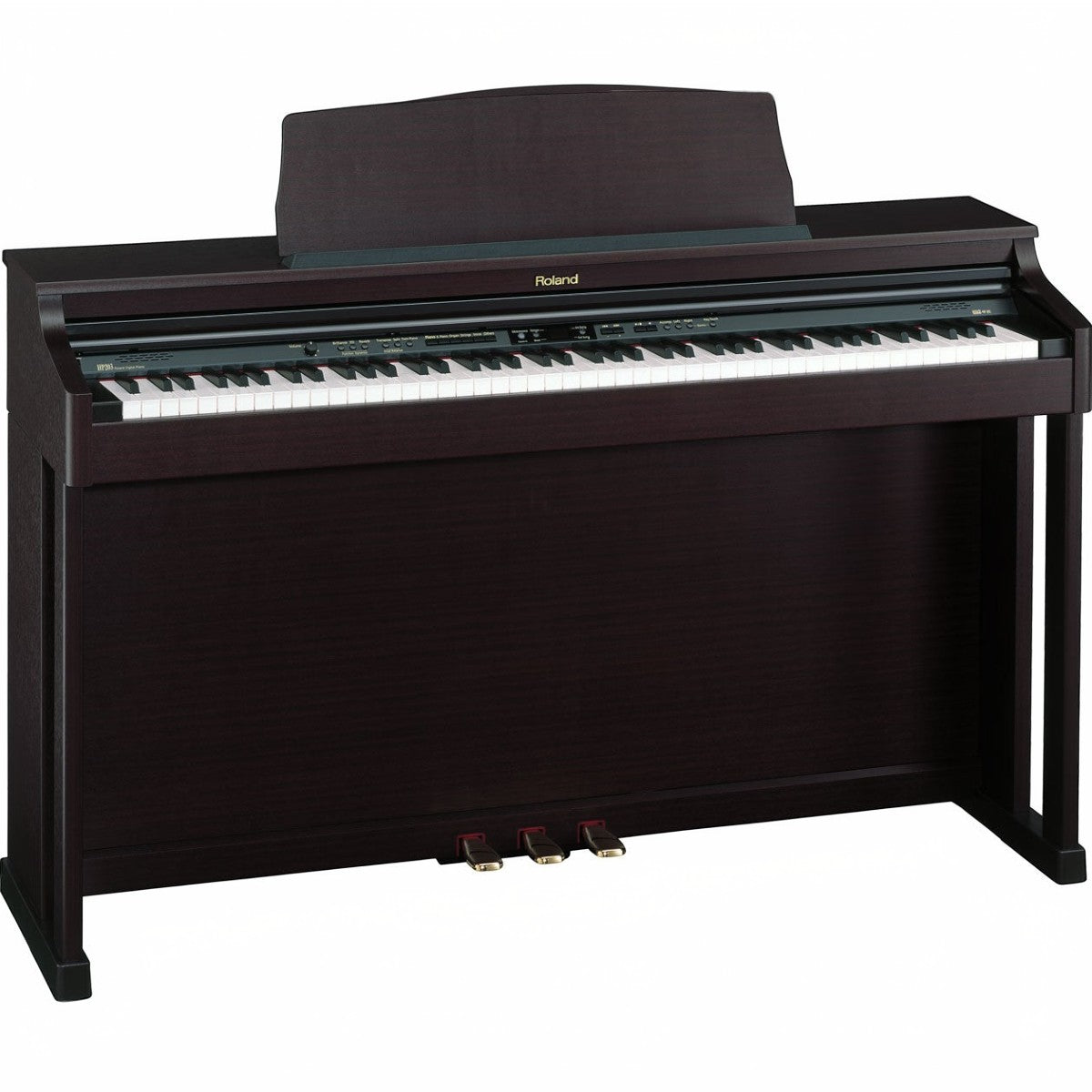 Đàn piano điện Roland HP-203 dáng tủ màu nâu gỗ sang trọng tại Tân Nhạc Cụ
