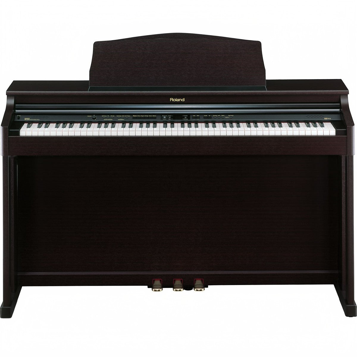 Đàn piano điện Roland HP-203 dáng tủ màu gỗ nâu sang trọng tại Tân Nhạc Cụ