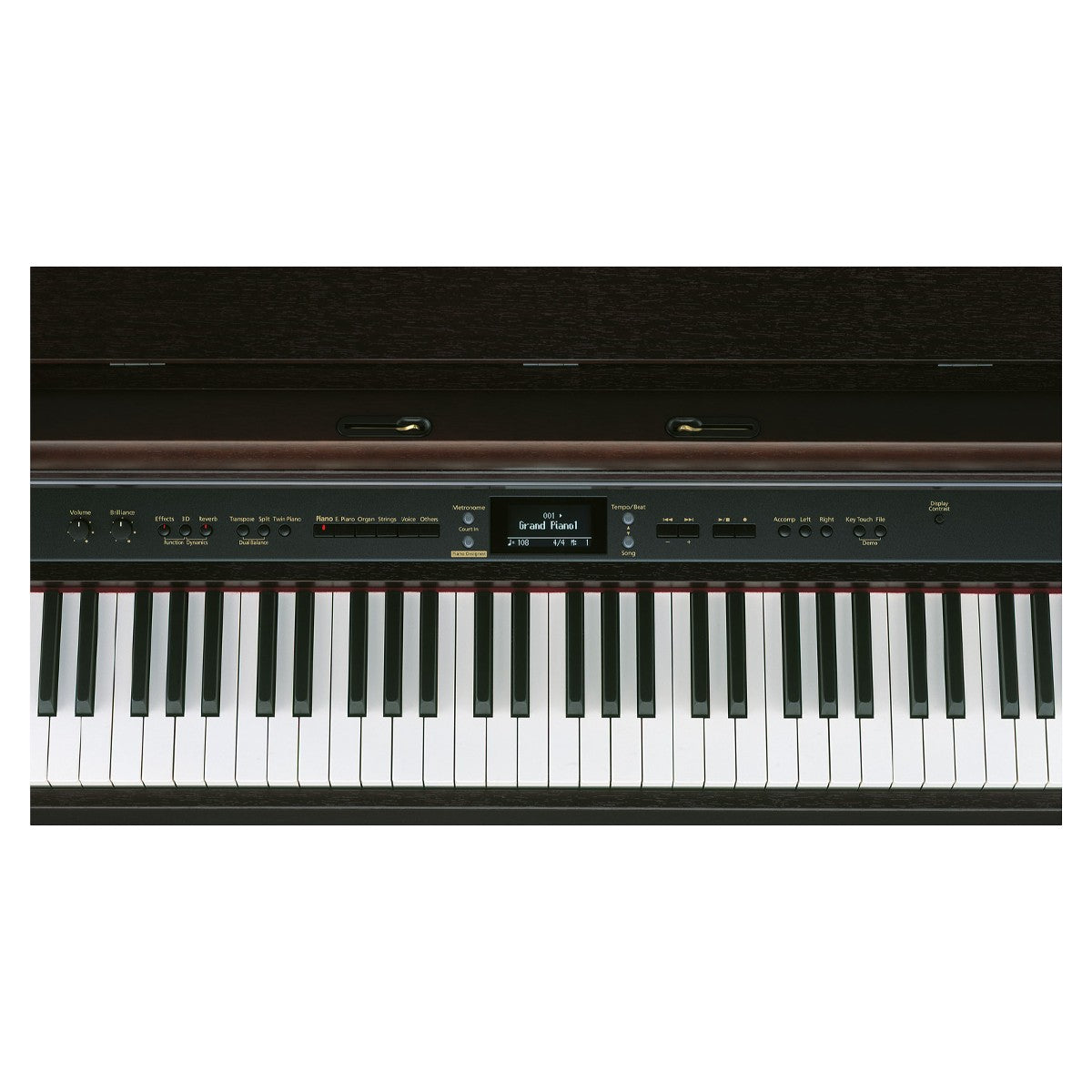 Bảng điều khiển và bàn phím đàn piano điện Roland HP207 tại Tân Nhạc Cụ với thiết kế sang trọng