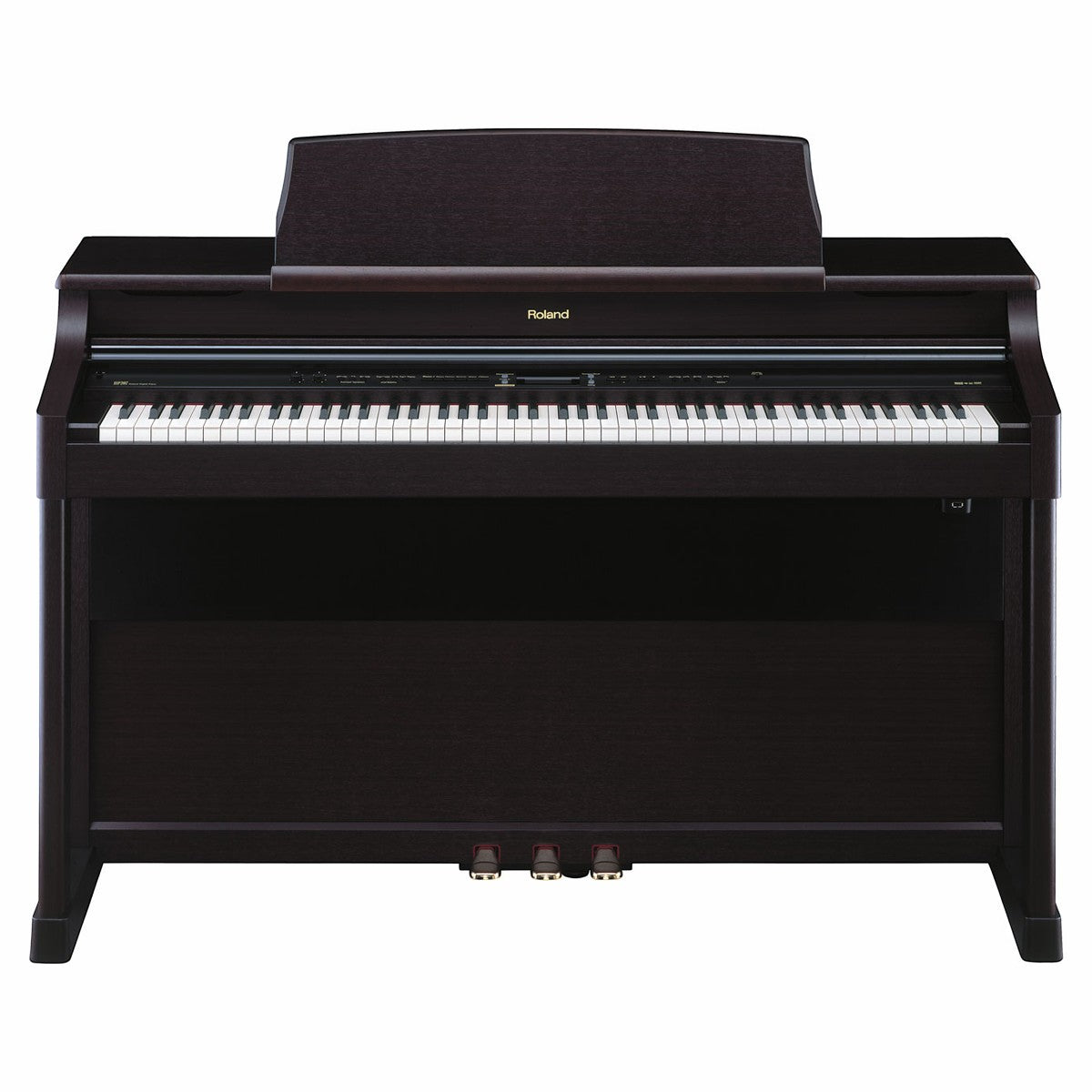 Đàn piano điện Roland HP207 màu nâu gỗ sang trọng tại TÂN NHẠC CỤ với thiết kế hiện đại và bàn phím cao cấp