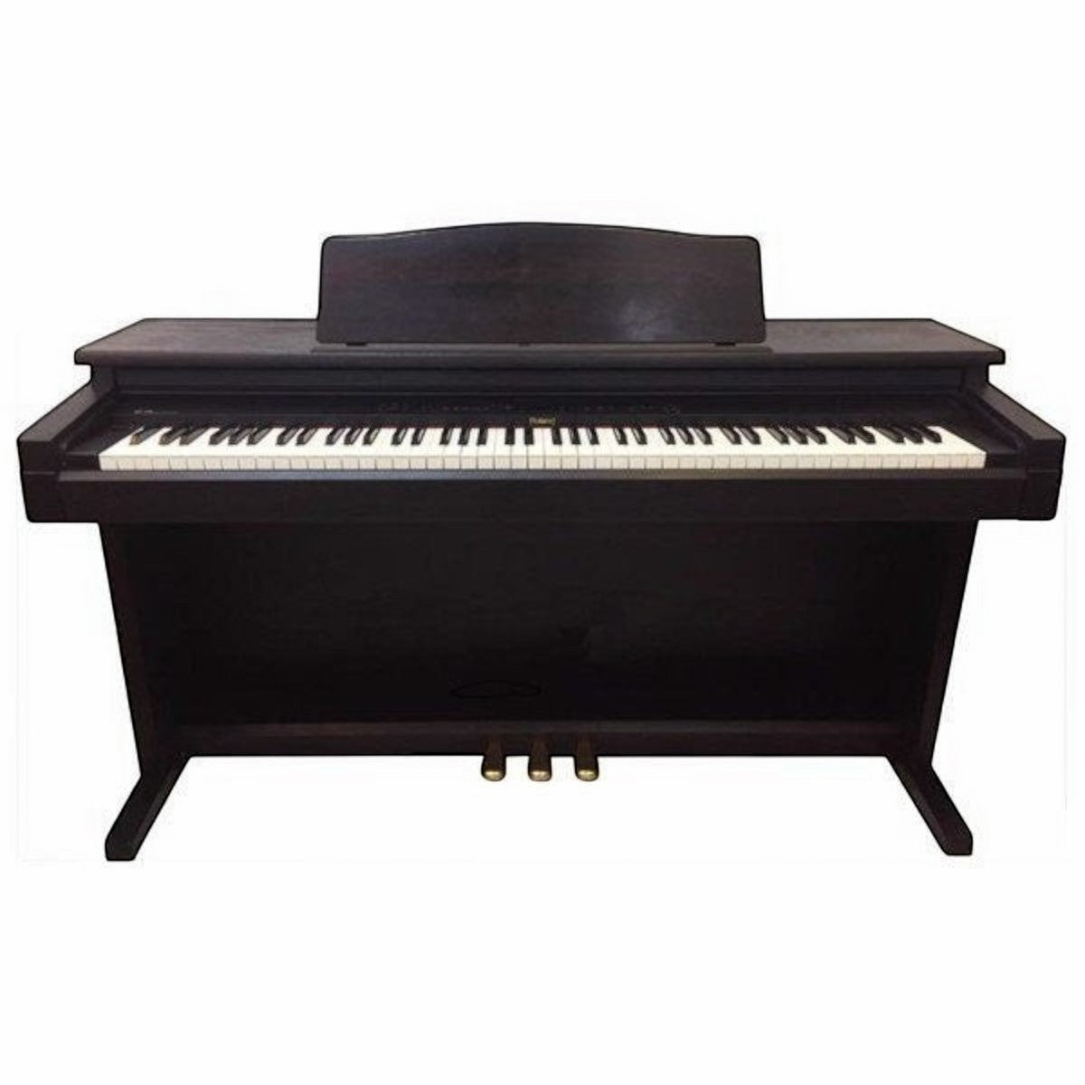Đàn piano điện Roland HP230 dáng tủ màu nâu gỗ thanh lịch tại TÂN NHẠC CỤ, bàn phím búa 88 phím chuẩn.
