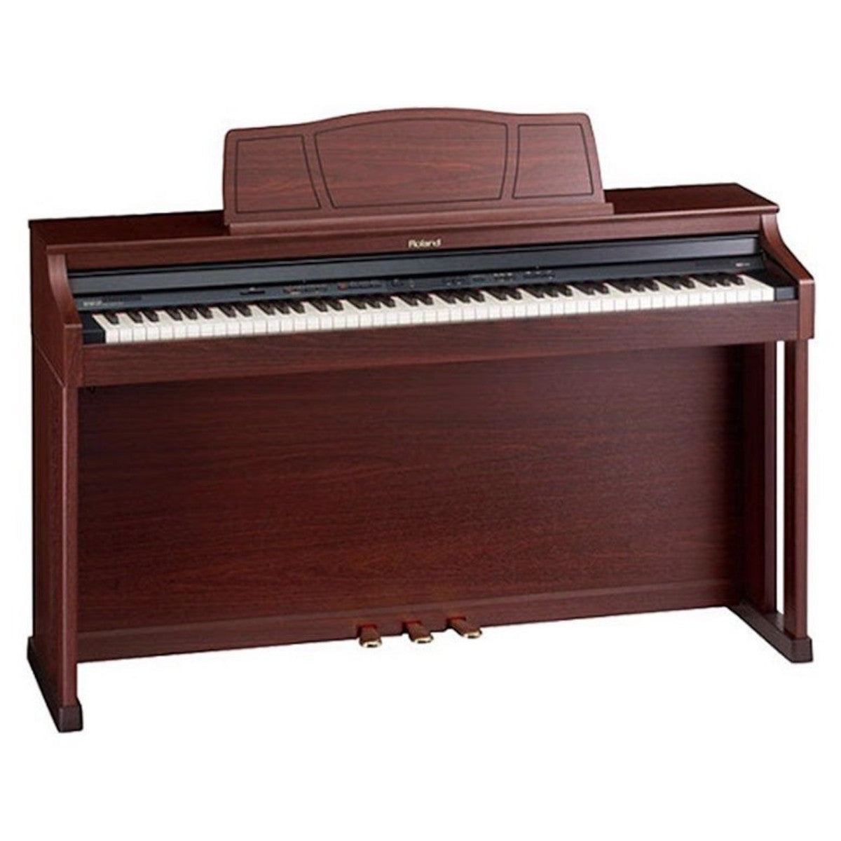 Đàn piano điện Roland HP305GP màu gỗ sang trọng tại TÂN NHẠC CỤ, thiết kế dáng tủ cổ điển với bàn phím búa cao cấp.