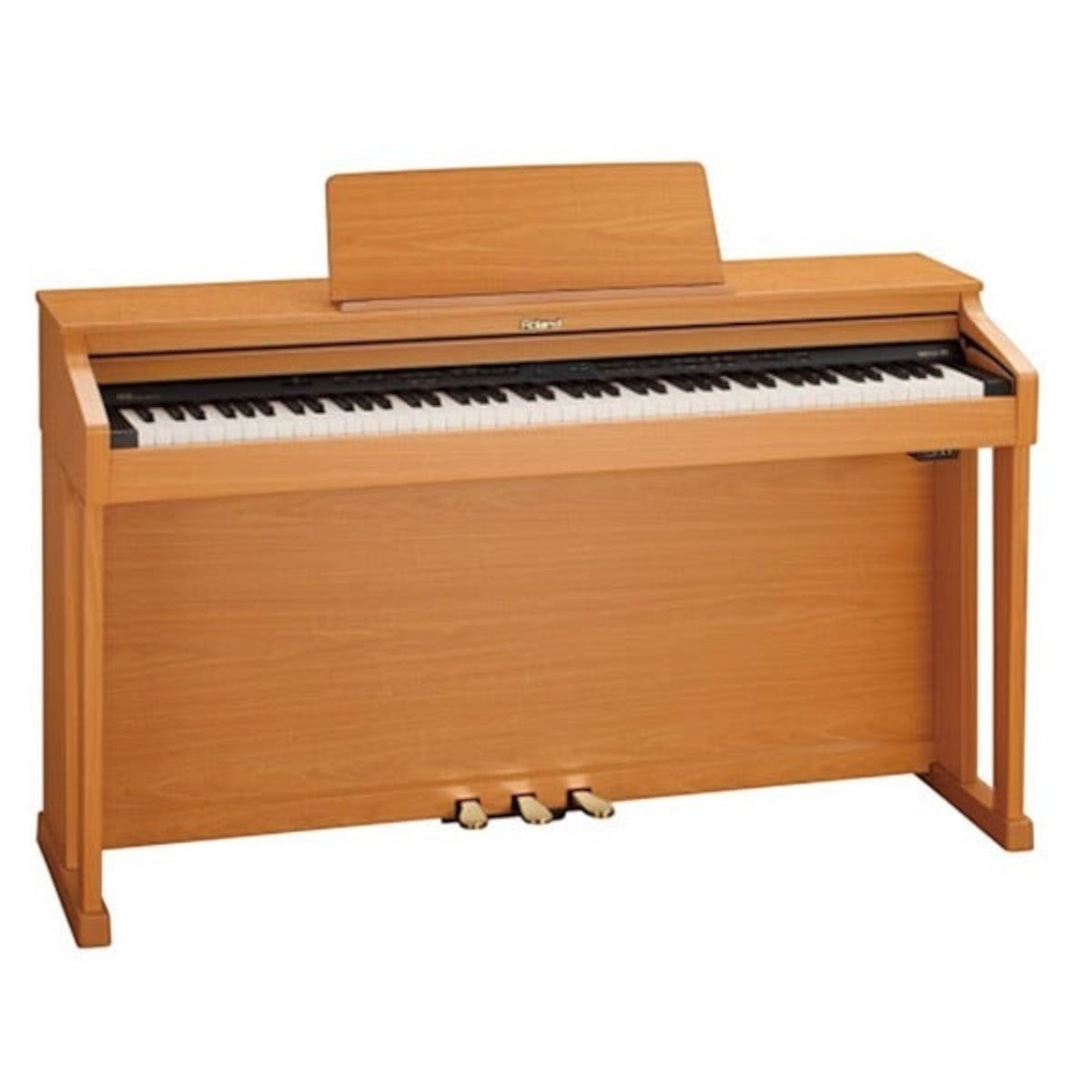 Đàn piano điện TÂN NHẠC CỤ Roland HP503 màu gỗ tự nhiên với thiết kế thùng đàn sang trọng và bàn phím Ivory Feel-S