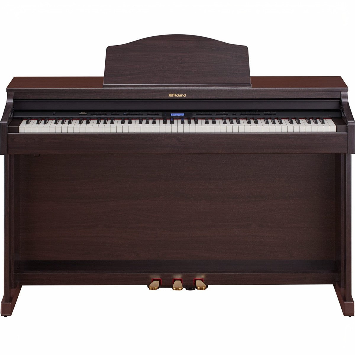 Đàn piano điện Roland HP601 màu gỗ hồng sang trọng tại TÂN NHẠC CỤ, trang bị bàn phím gỗ PHA-50 cao cấp.