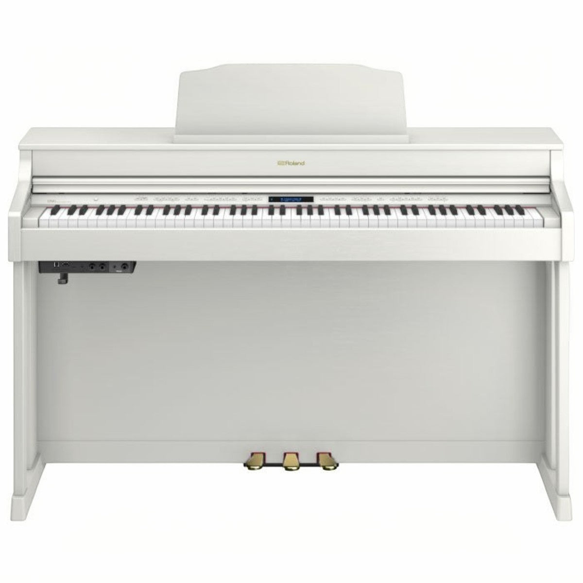 Đàn piano điện Roland HP603 màu trắng sang trọng, dáng console tại Tân Nhạc Cụ, bàn phím PHA-50 lai gỗ cao cấp.