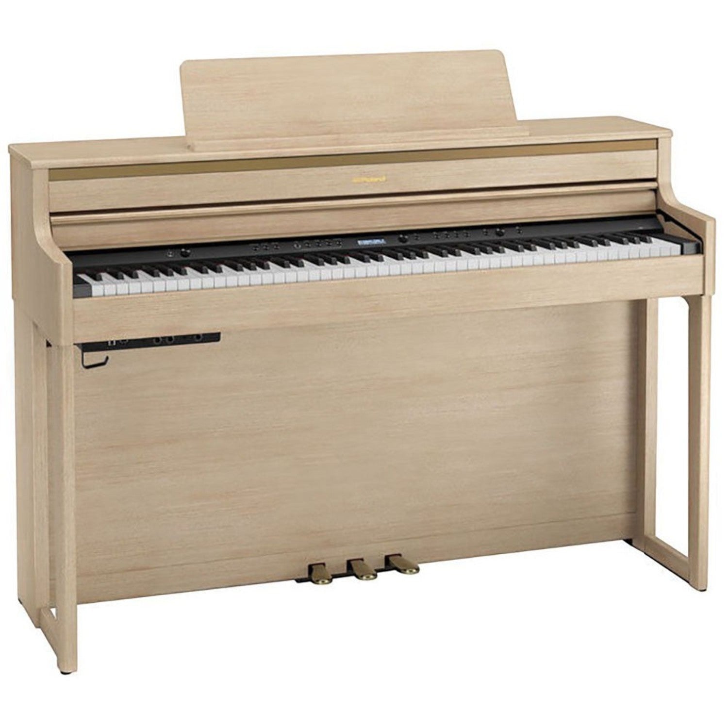 Đàn piano điện Roland HP704 màu gỗ sáng tại Tân Nhạc Cụ với bàn phím búa gỗ PHA-50 cao cấp và thiết kế sang trọng