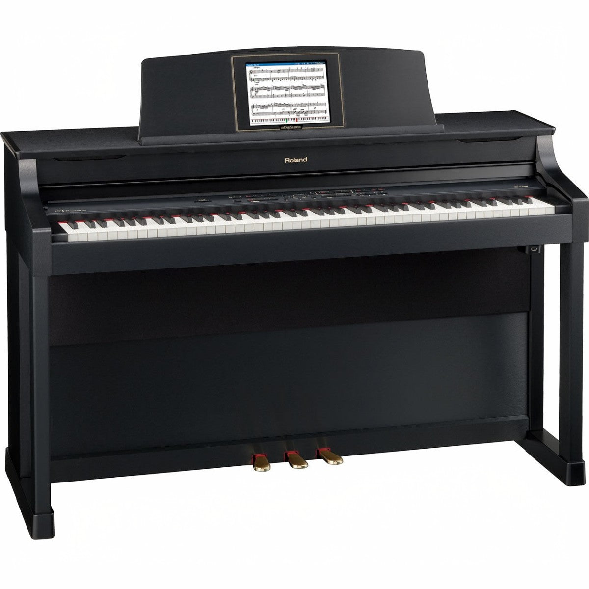 Đàn piano điện Roland HPi-7F màu đen tại TÂN NHẠC CỤ với màn hình DigiScore học tập và bàn phím búa PHA III