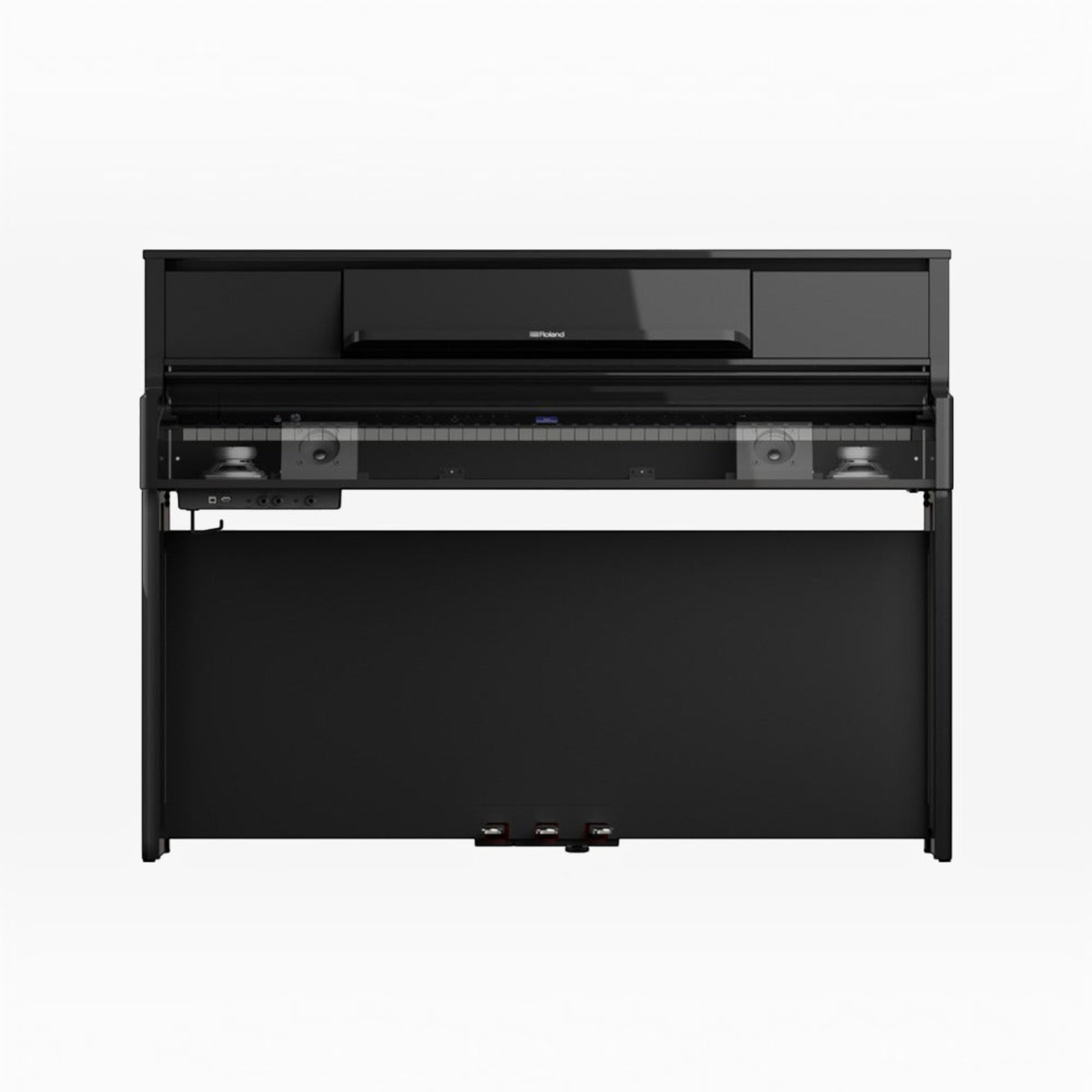 Đàn piano điện Roland LX-5 màu đen sang trọng với thiết kế tủ đứng hiện đại, bàn phím PHA-50 tại TÂN NHẠC CỤ