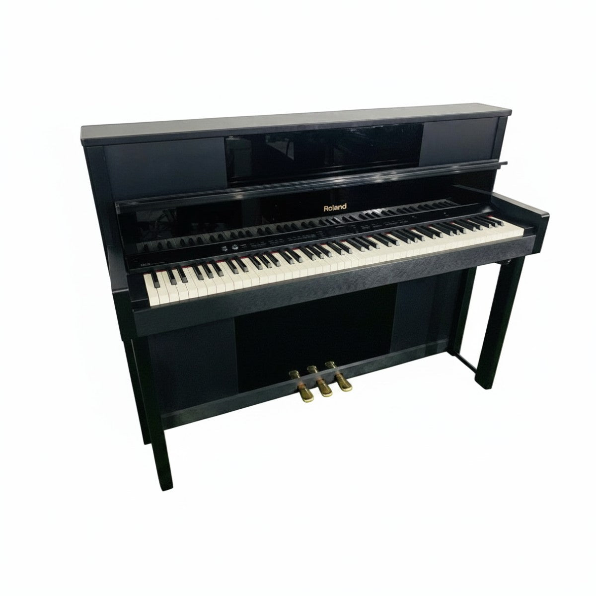Đàn piano điện Roland LX10 màu đen sang trọng với thiết kế dáng tủ upright tại Tân Nhạc Cụ
