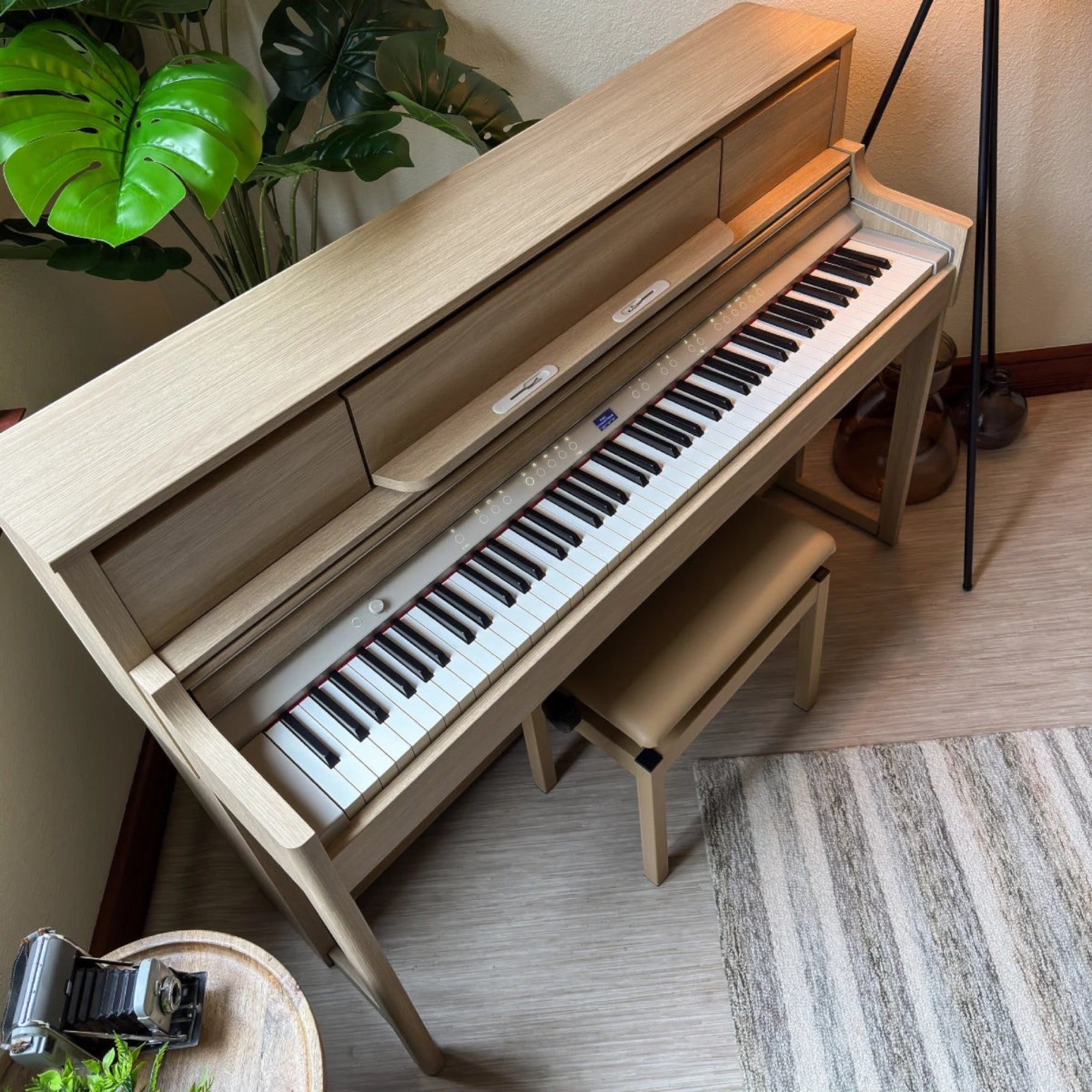 Đàn piano điện Roland LX-5 màu gỗ sồi sáng sang trọng tại showroom TÂN NHẠC CỤ