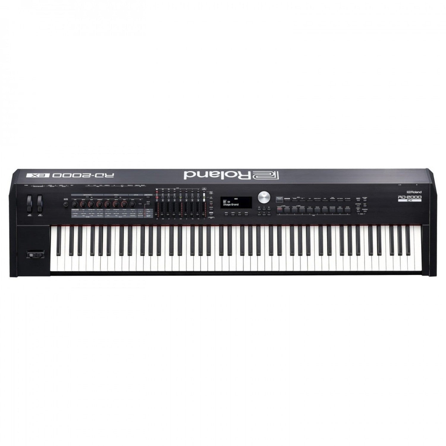 Đàn piano điện stage Roland RD-2000 EX màu đen tại TÂN NHẠC CỤ với bàn phím PHA-50 và bảng điều khiển chuyên nghiệp